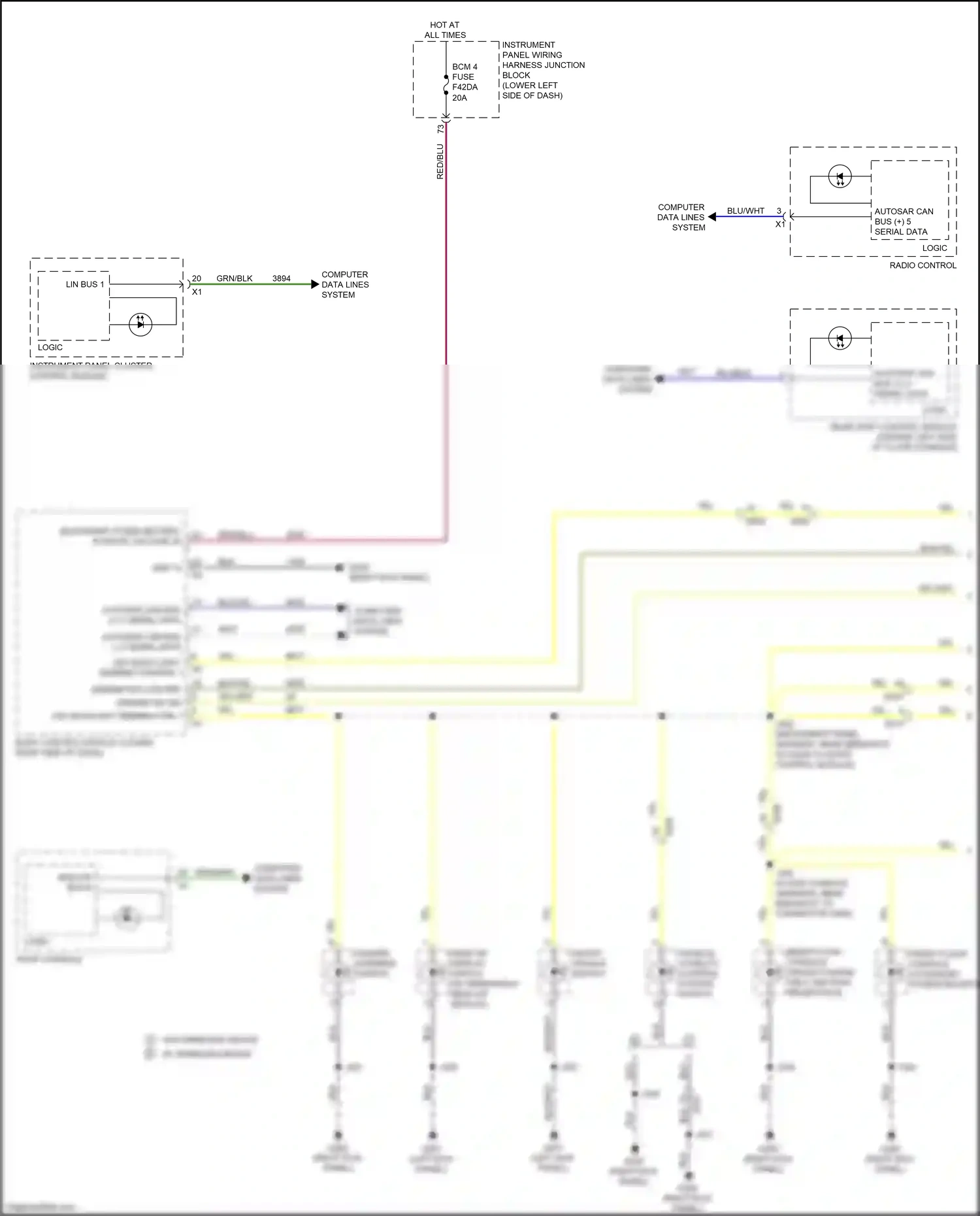 Cadillac CT5 I (2019-2024) computer data lines system wiring diagram  (75 of 114)