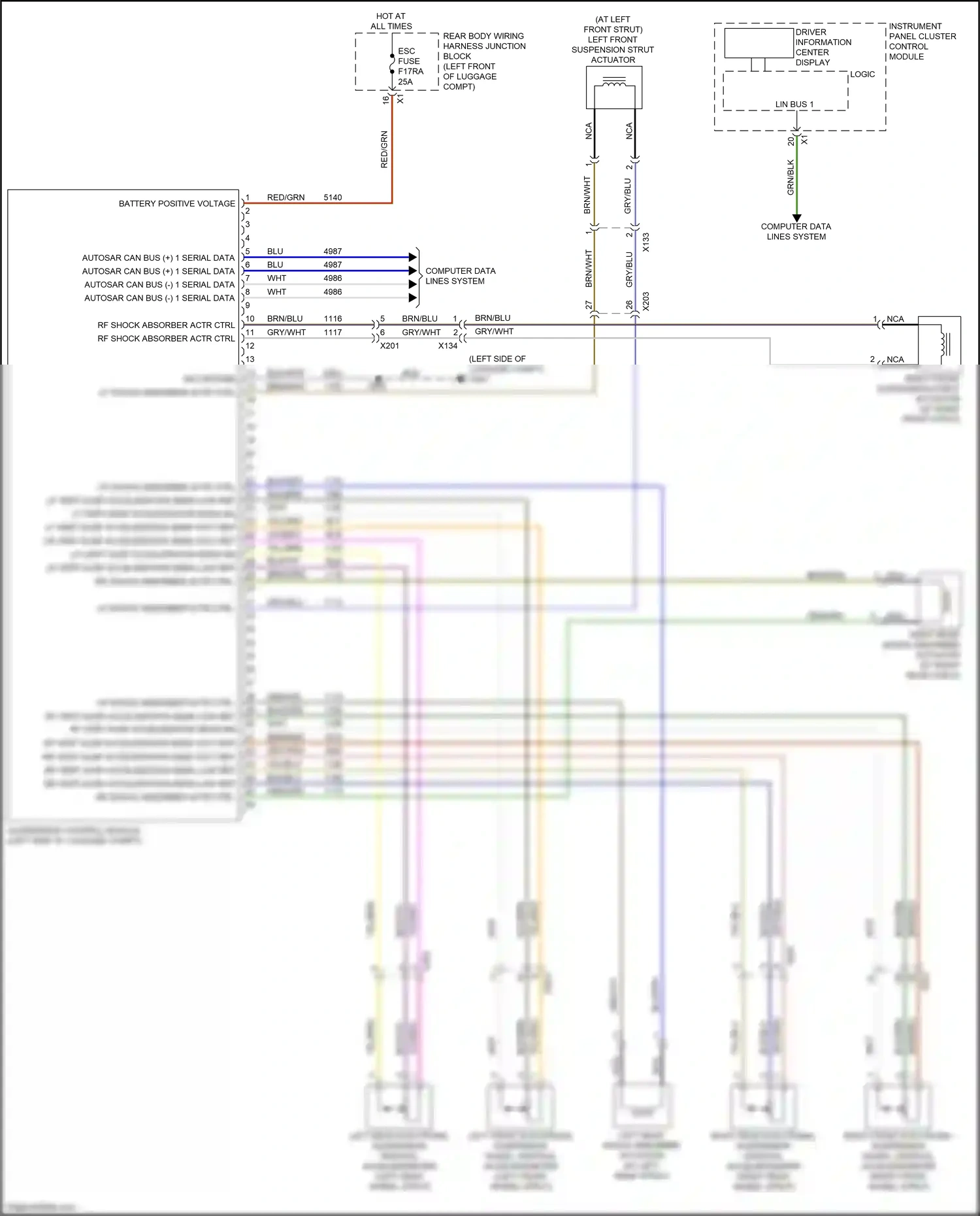 Cadillac CT5 I (2019-2024) computer data lines system wiring diagram  (74 of 114)