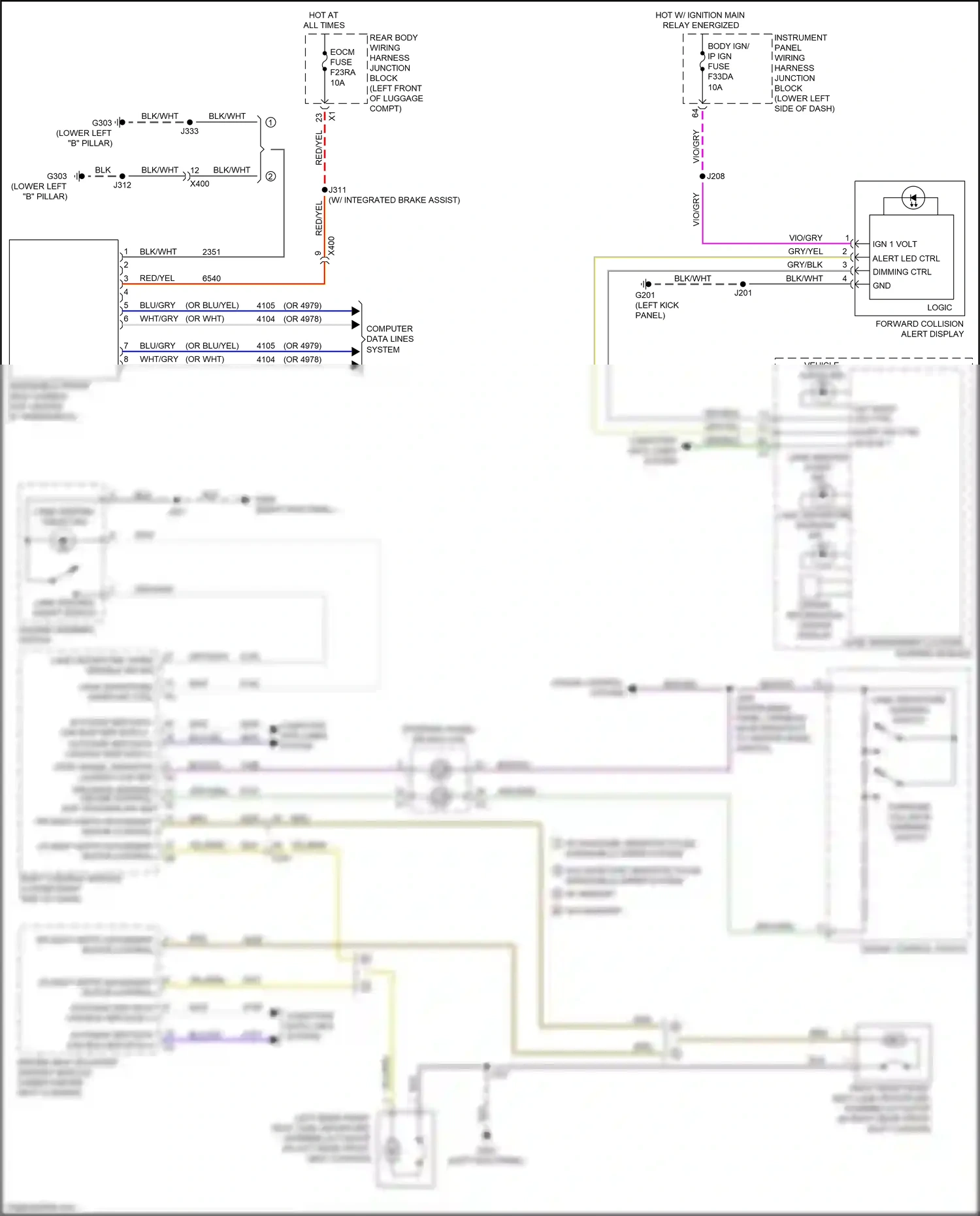 Cadillac CT5 I (2019-2024) day night led ctrl wiring diagram  (1 of 1)