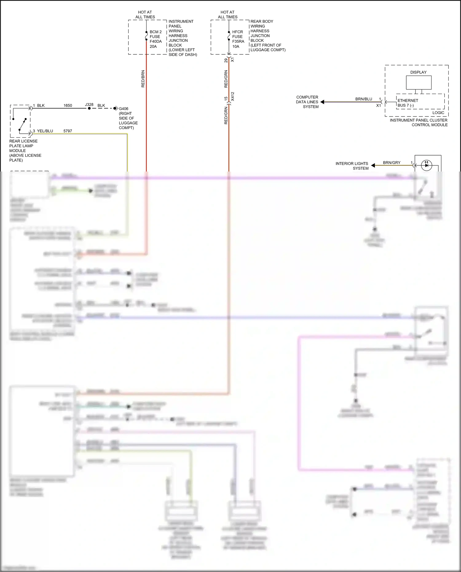 Cadillac CT5 I (2019-2024) driver front side door window control switch wiring diagram  (13 of 13)