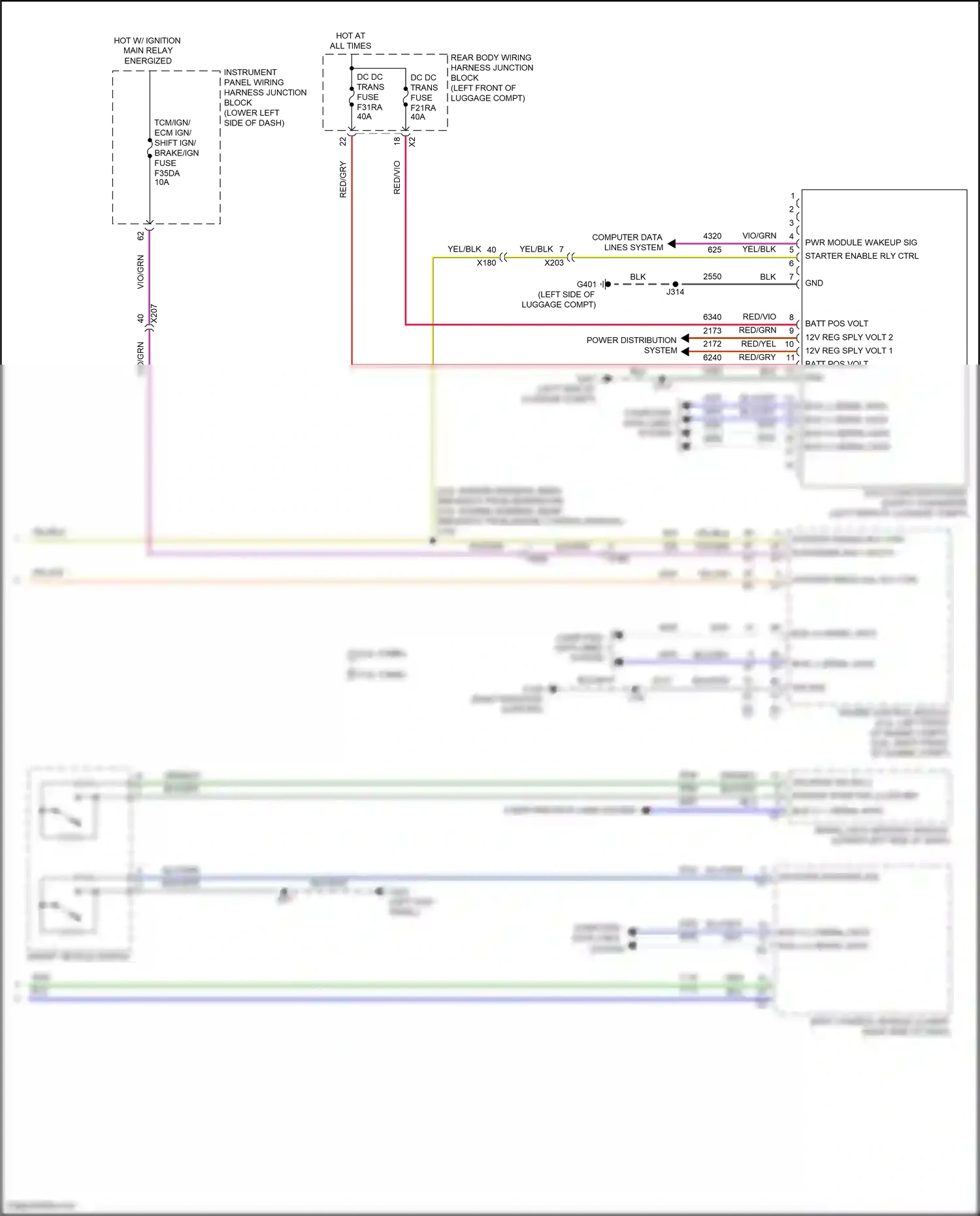 Cadillac CT5 I (2019-2024) engine control module wiring diagram  (14 of 16)