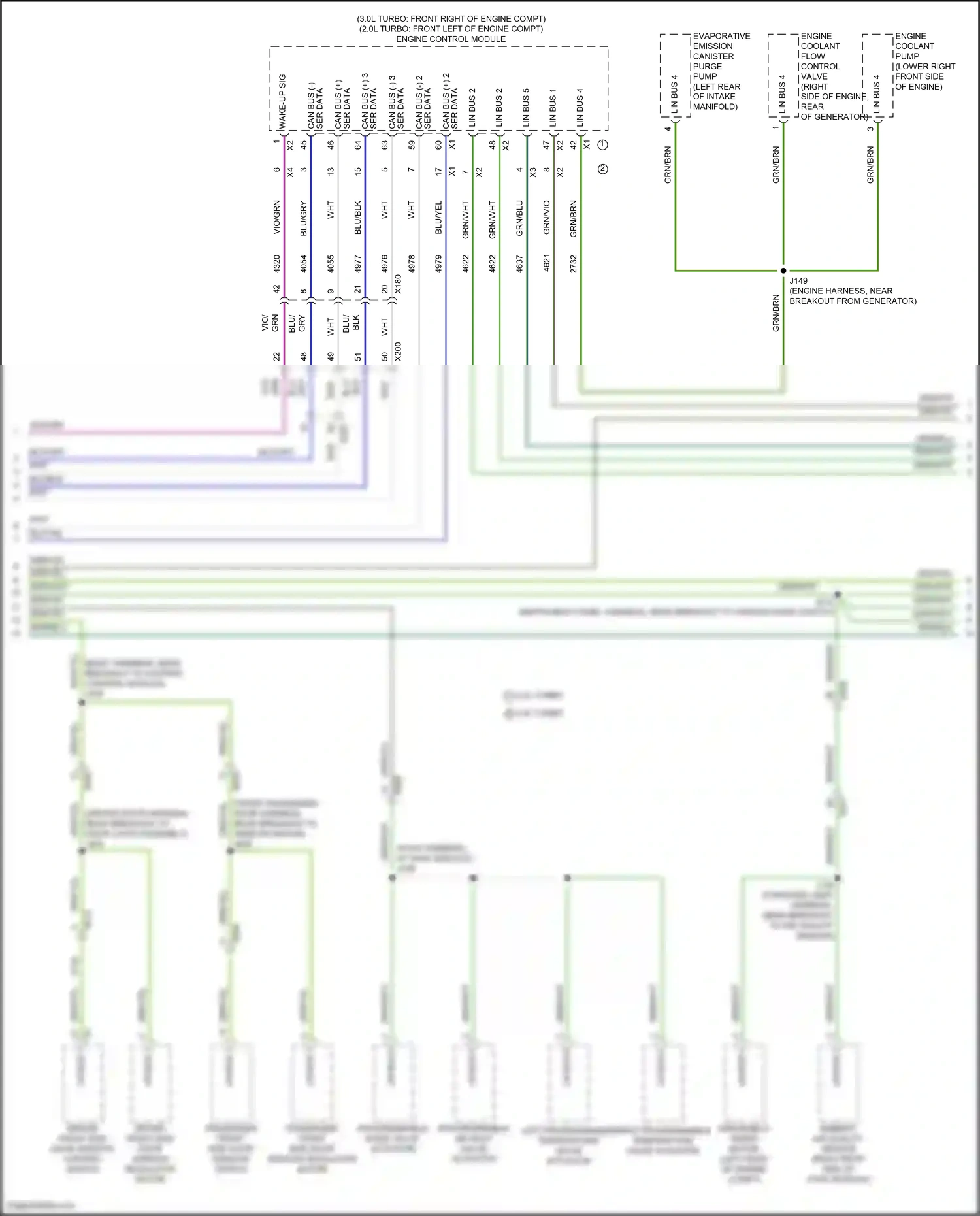 Cadillac CT5 I (2019-2024) engine coolant flow control valve wiring diagram  (1 of 3)
