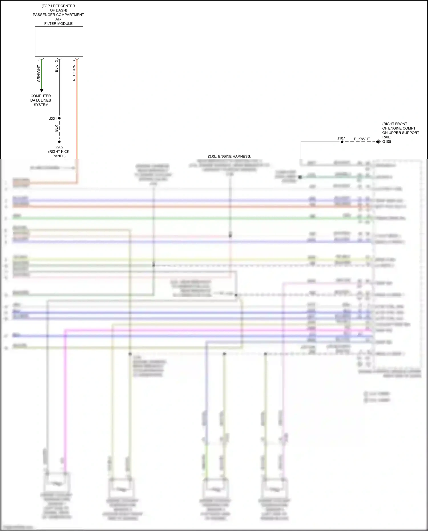 Cadillac CT5 I (2019-2024) engine coolant temperature sensor 3 wiring diagram  (1 of 3)