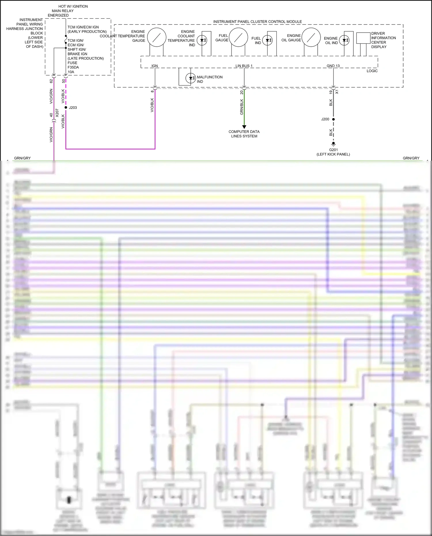 Cadillac CT5 I (2019-2024) engine coolant temperature sensor wiring diagram  (3 of 3)