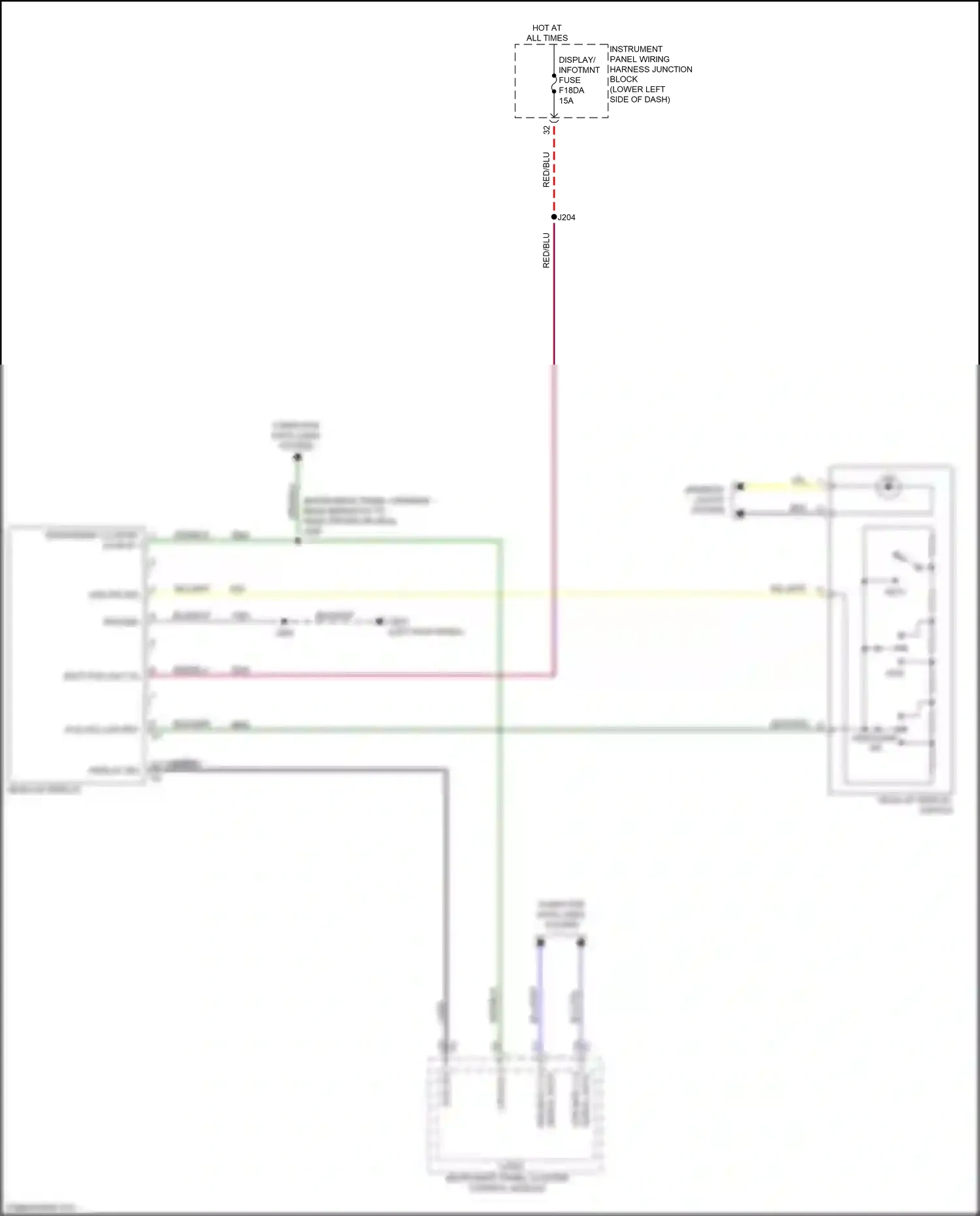 Cadillac CT5 I (2019-2024) head-up display wiring diagram  (3 of 4)