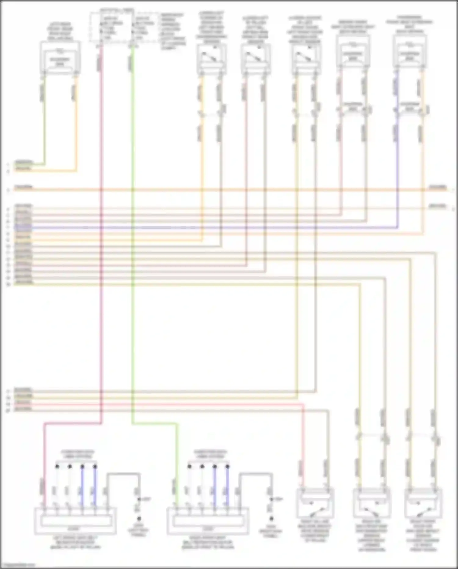 Wiring diagram blk/org for Cadillac CT5 I (2019-2024)
