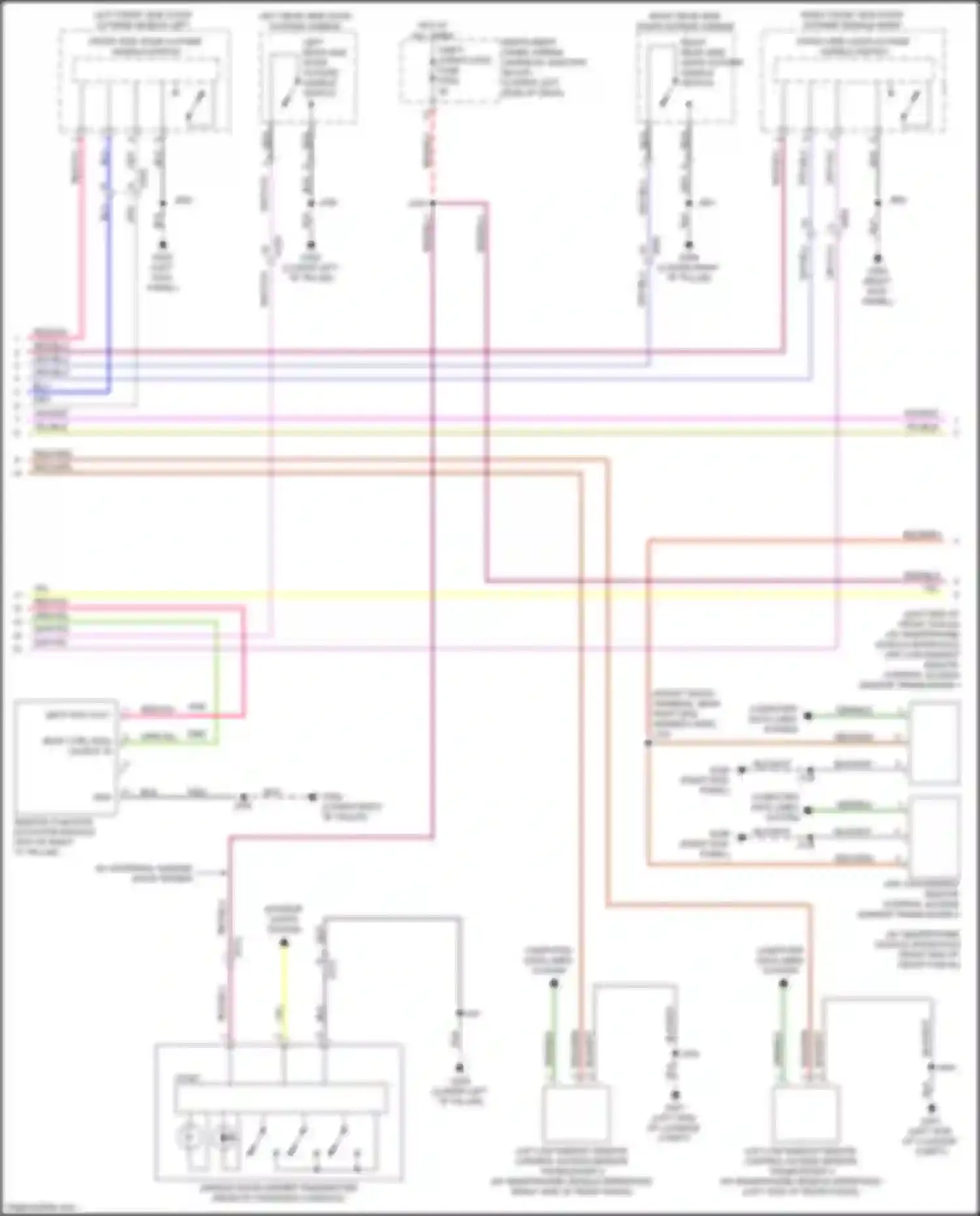 Wiring diagram remote function actuator module for Cadillac CT5 I (2019-2024)