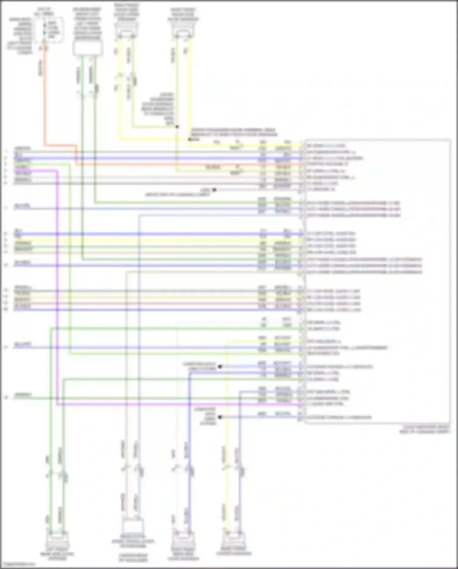 Wiring diagram rr low level audio sig + for Cadillac CT5 I (2019-2024)
