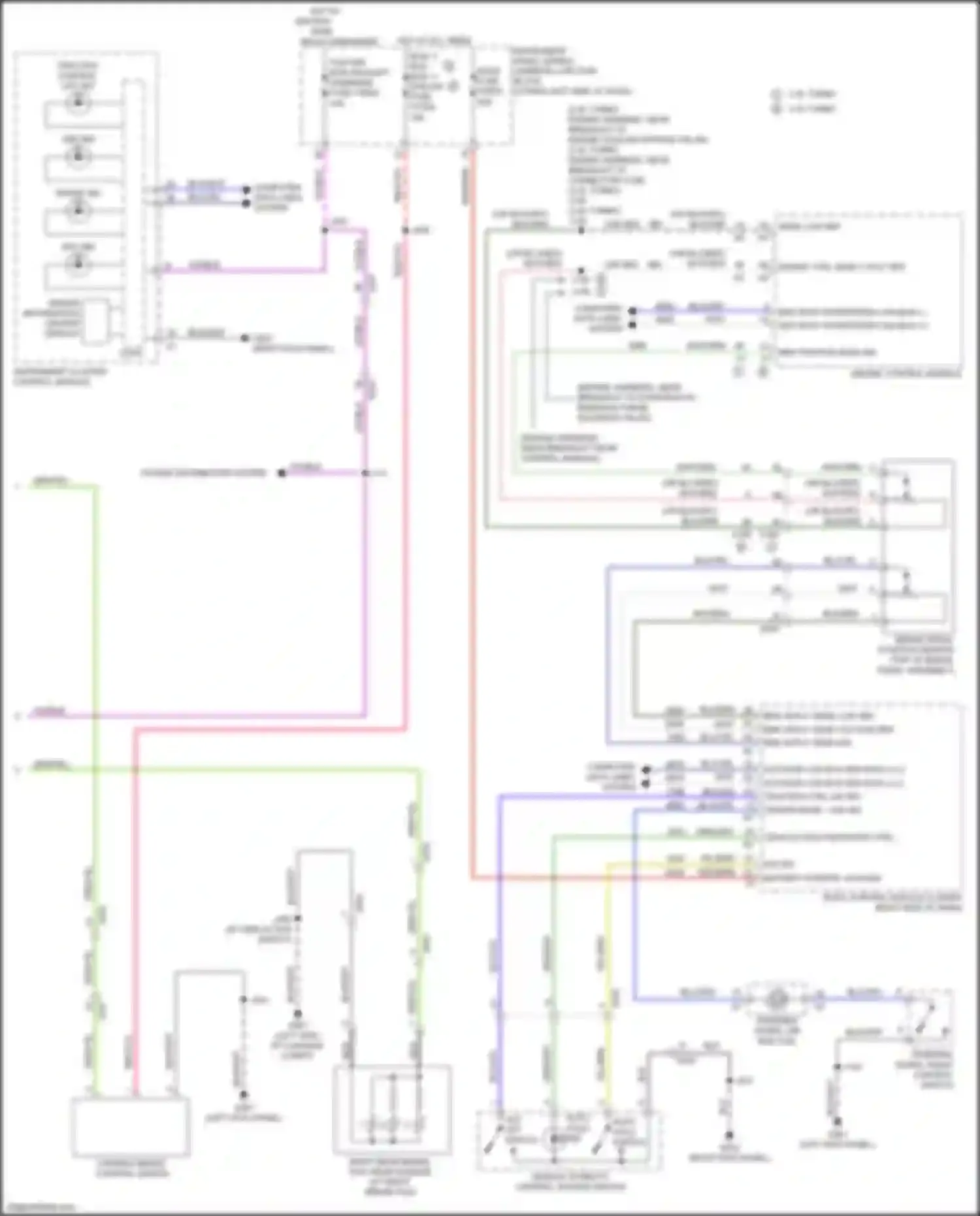 Wiring diagram power distribution system for Cadillac CT5 I (2019-2024)
