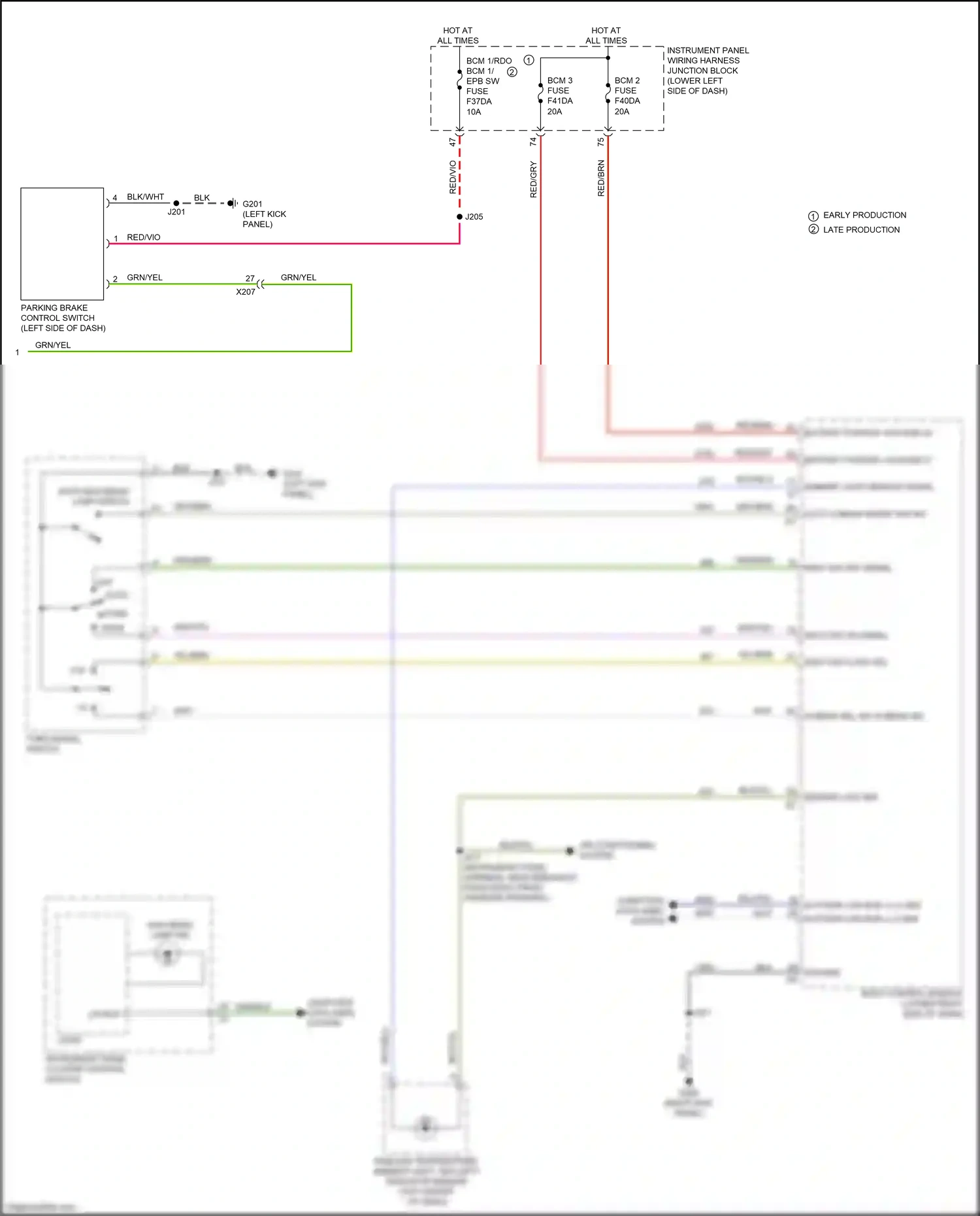 Cadillac CT5 I (2019-2024) instrument panel cluster control module wiring diagram  (16 of 31)