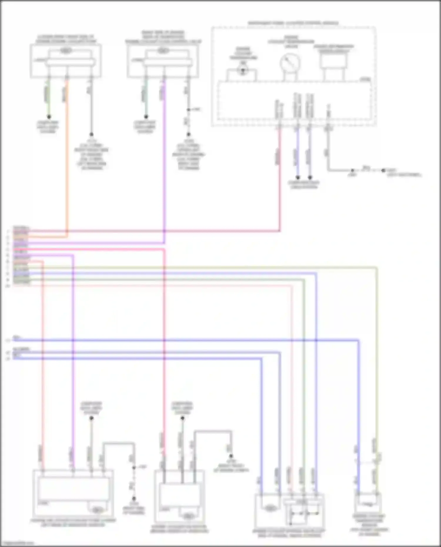 Wiring diagram driver information center display for Cadillac CT5 I (2019-2024)