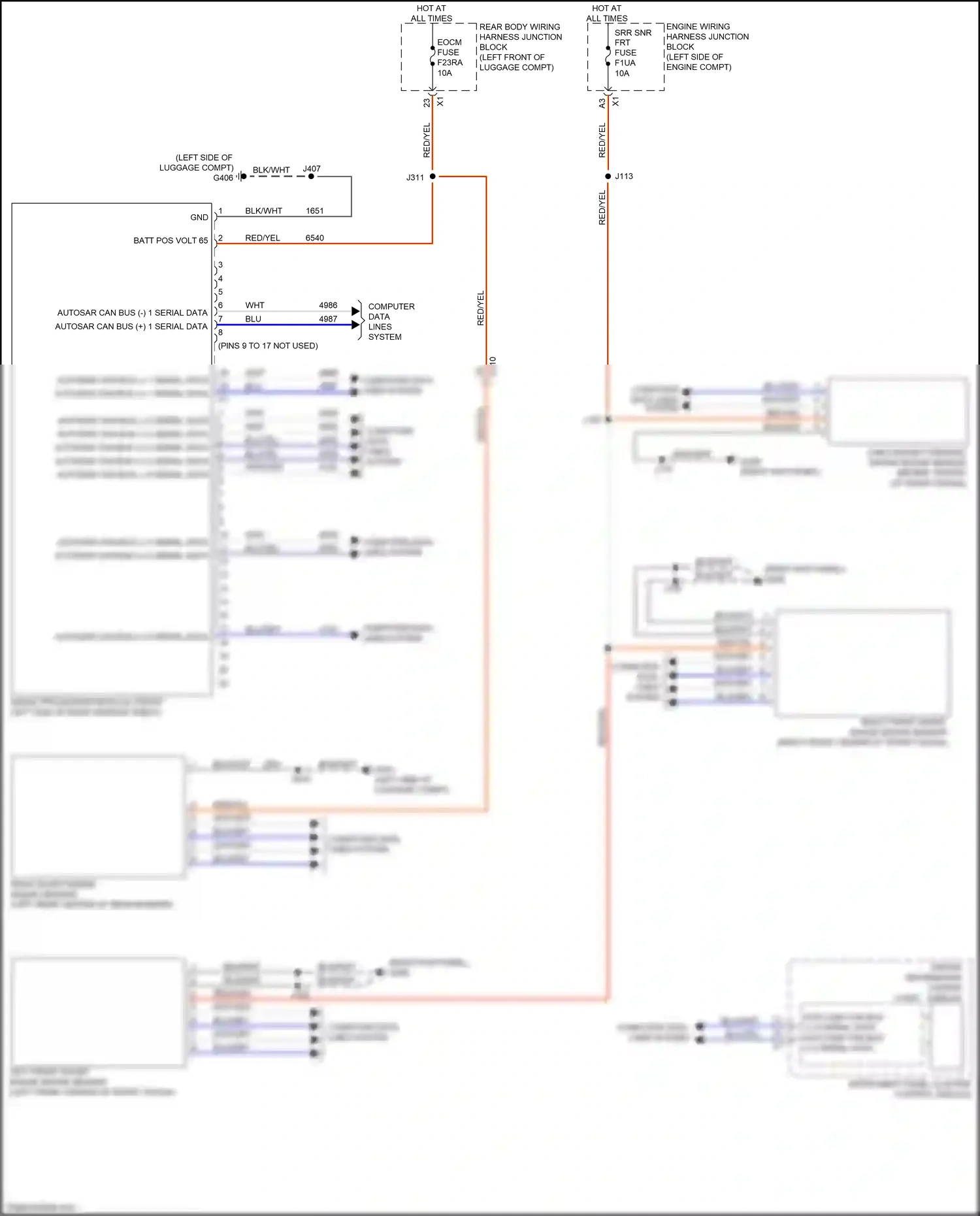 Cadillac CT5 I (2019-2024) instrument panel cluster control module wiring diagram  (3 of 31)