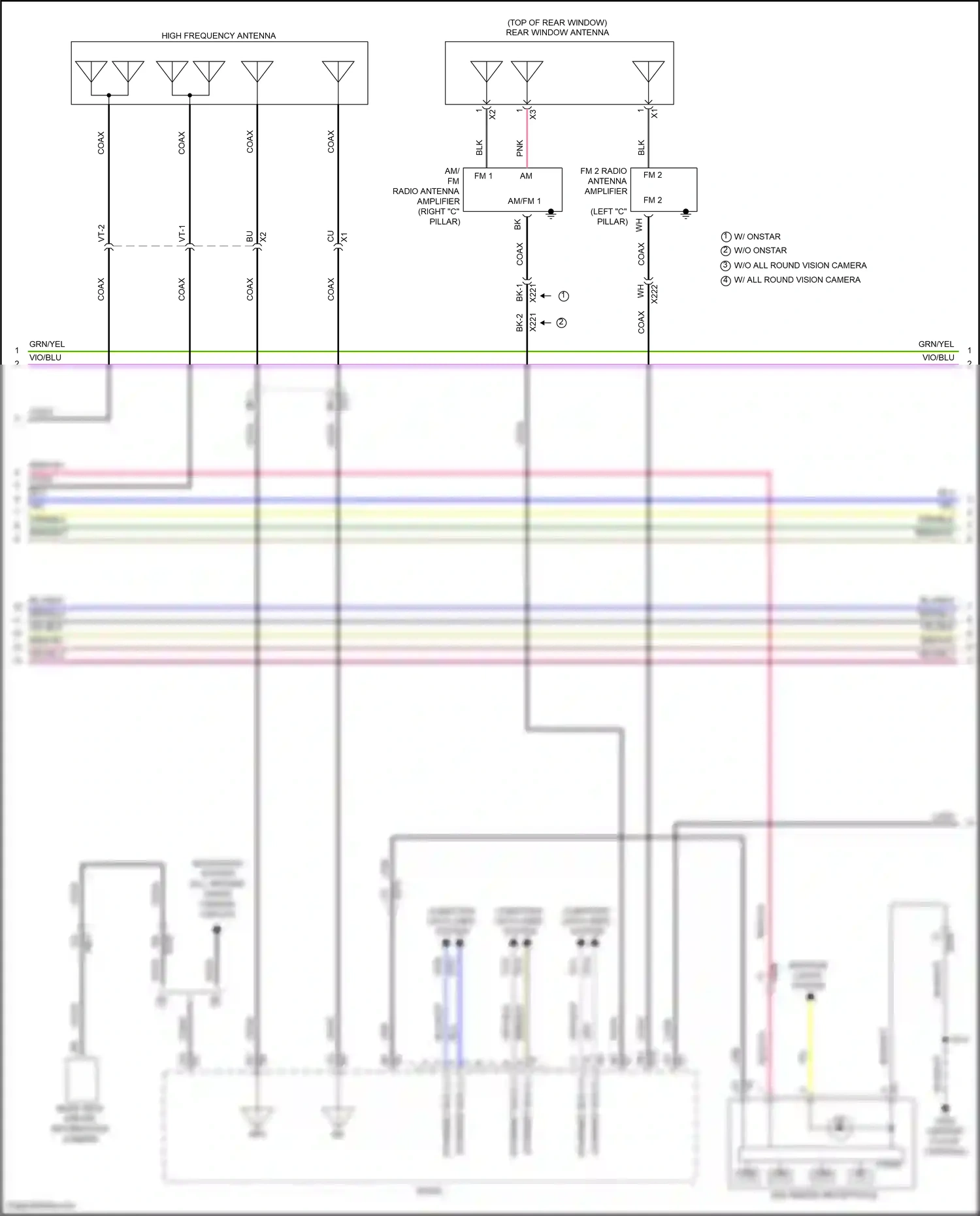 Cadillac CT5 I (2019-2024) left "c" pillar) wiring diagram  (2 of 5)