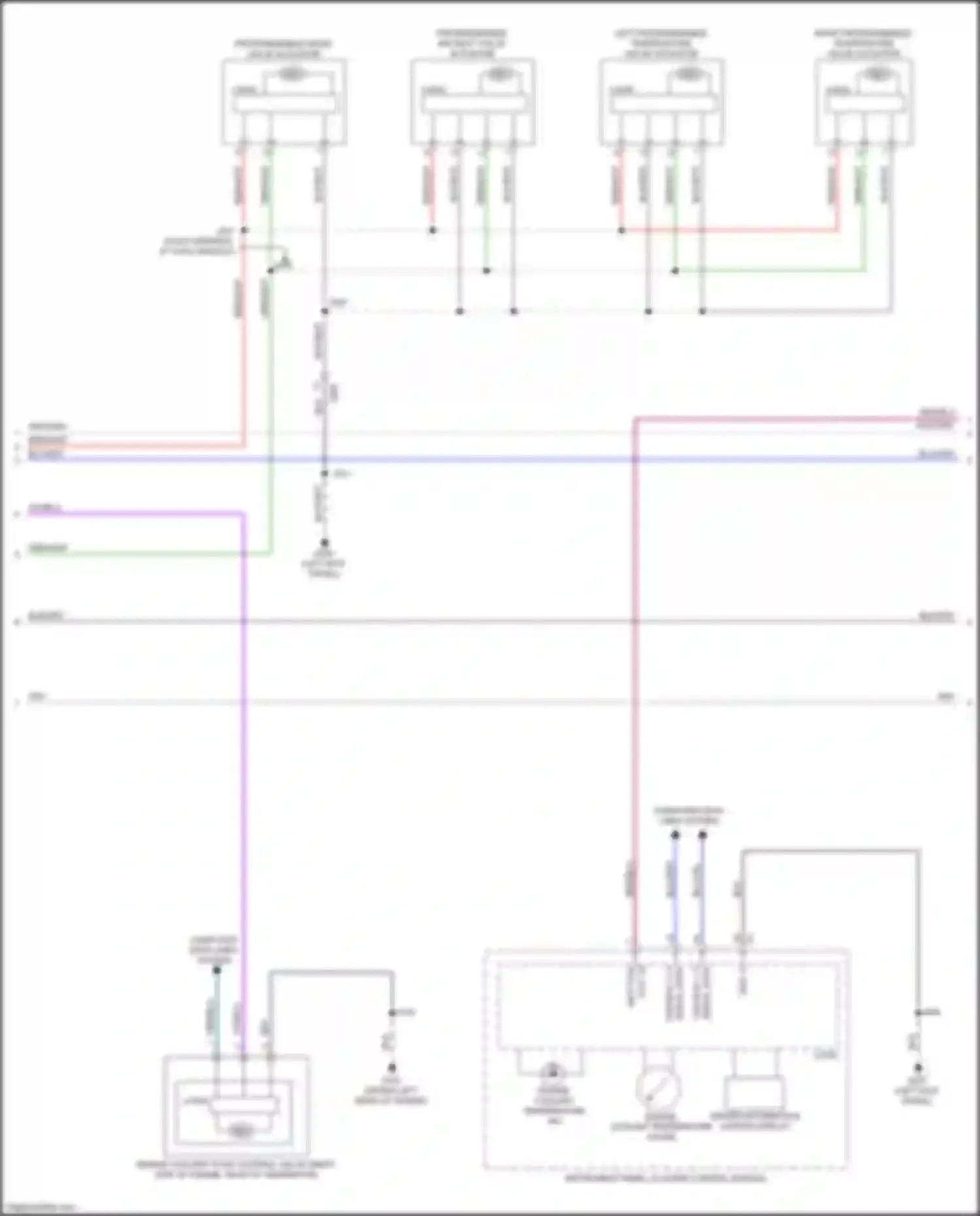 Wiring diagram left programmable temperature valve actuator for Cadillac CT5 I (2019-2024)