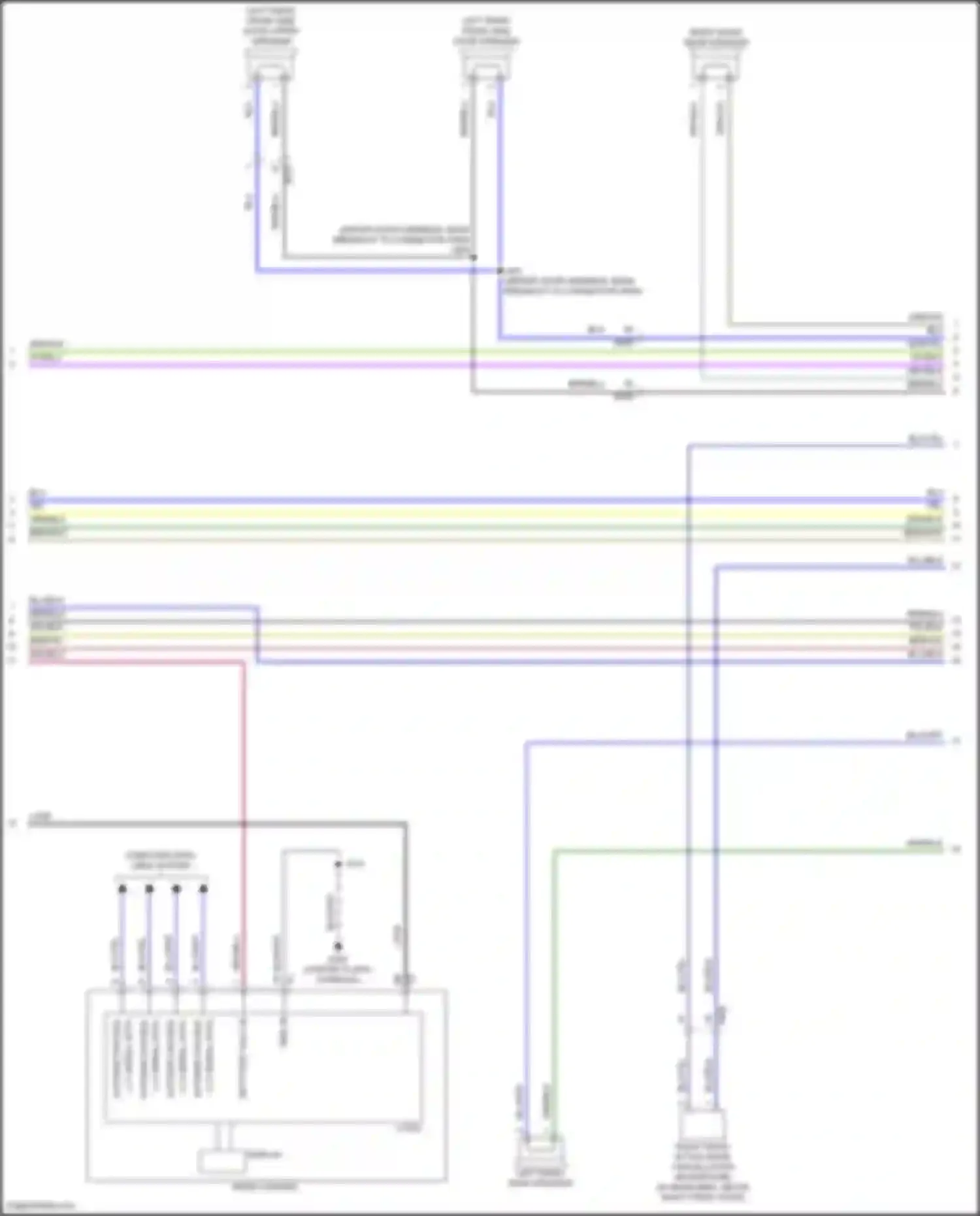 Wiring diagram right front active noise cancellation microphone for Cadillac CT5 I (2019-2024)