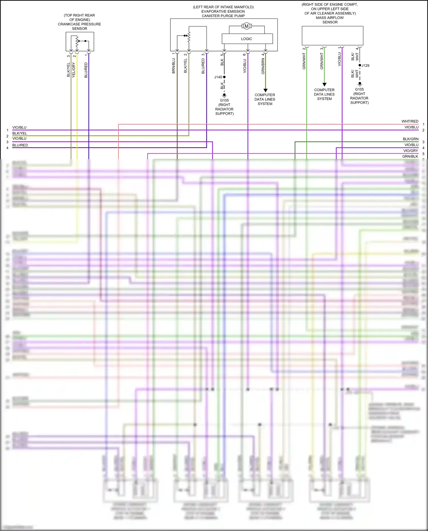 Cadillac CT5 I (2019-2024) mass airflow sensor wiring diagram  (3 of 3)