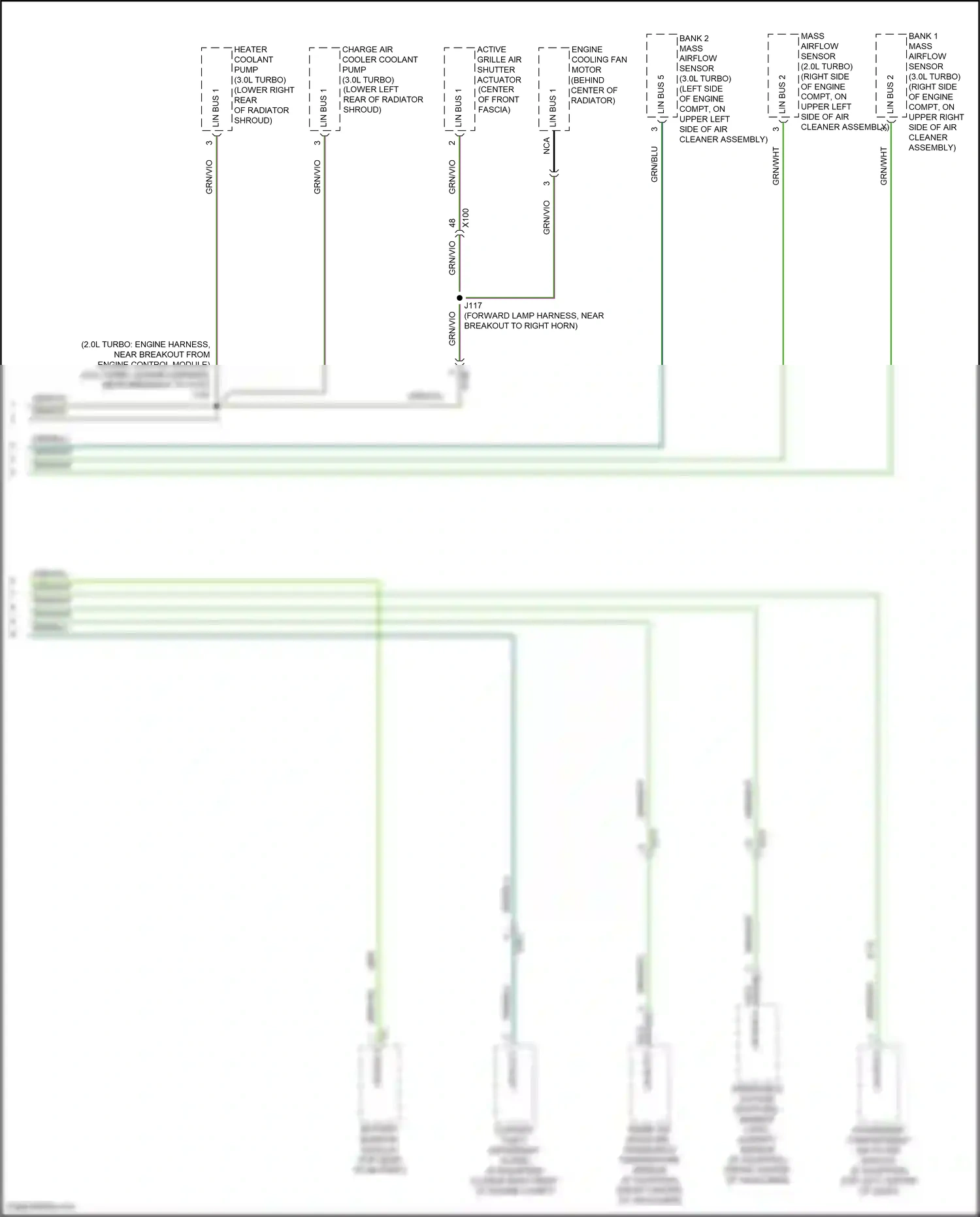 Cadillac CT5 I (2019-2024) mass airflow sensor wiring diagram  (1 of 3)