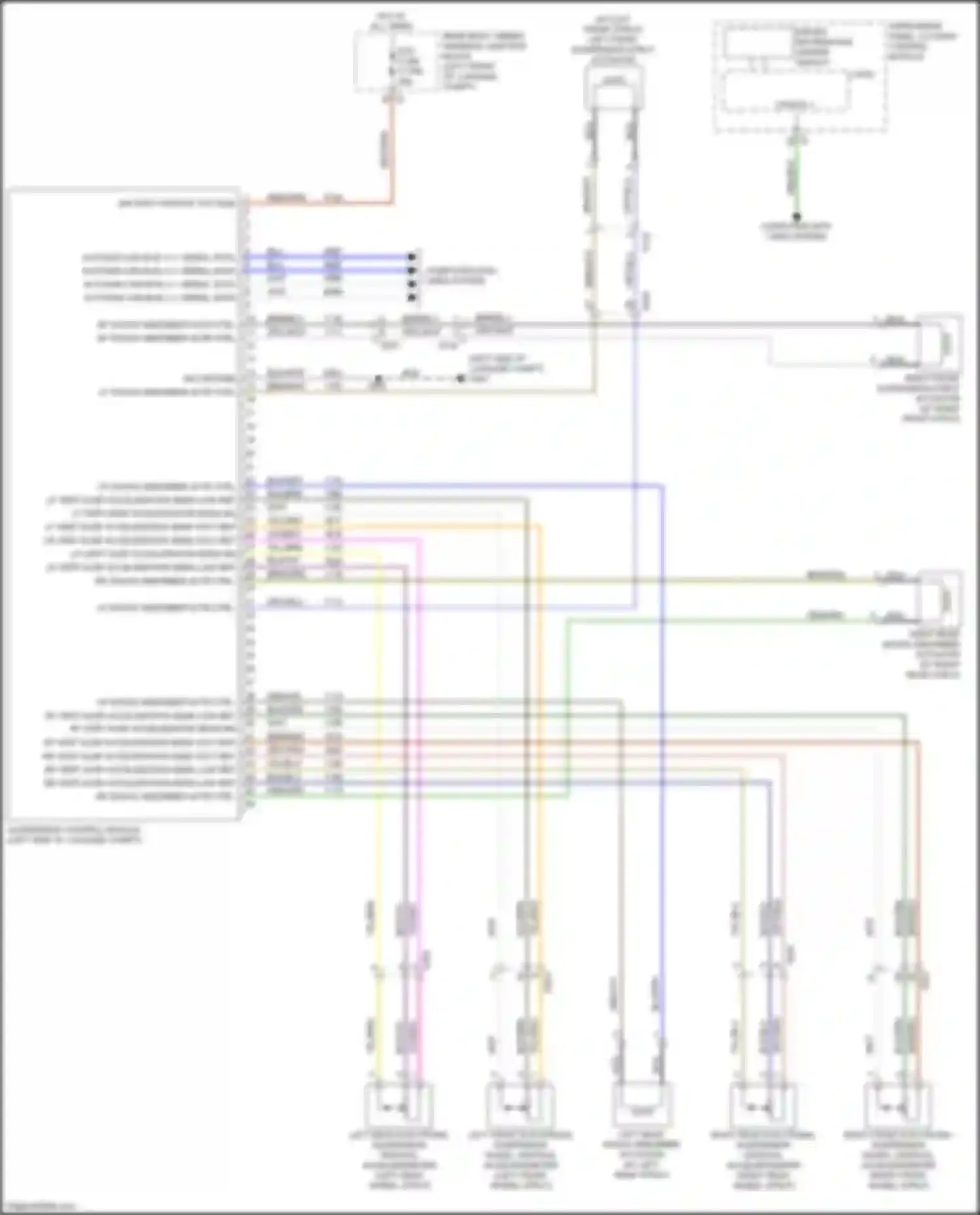 Wiring diagram rr vert susp acceleration sens low ref for Cadillac CT5 I (2019-2024)
