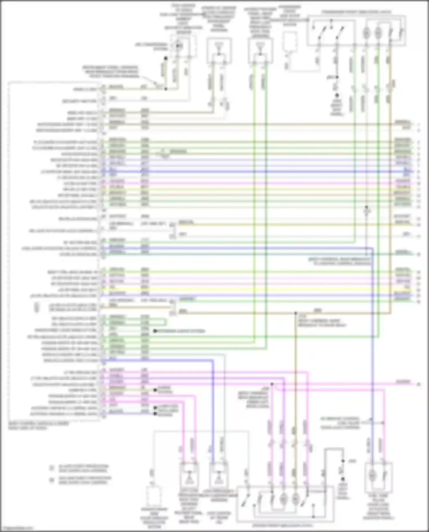 Wiring diagram unlatch actr unlatch low ref 1 for Cadillac CT5 I (2019-2024)