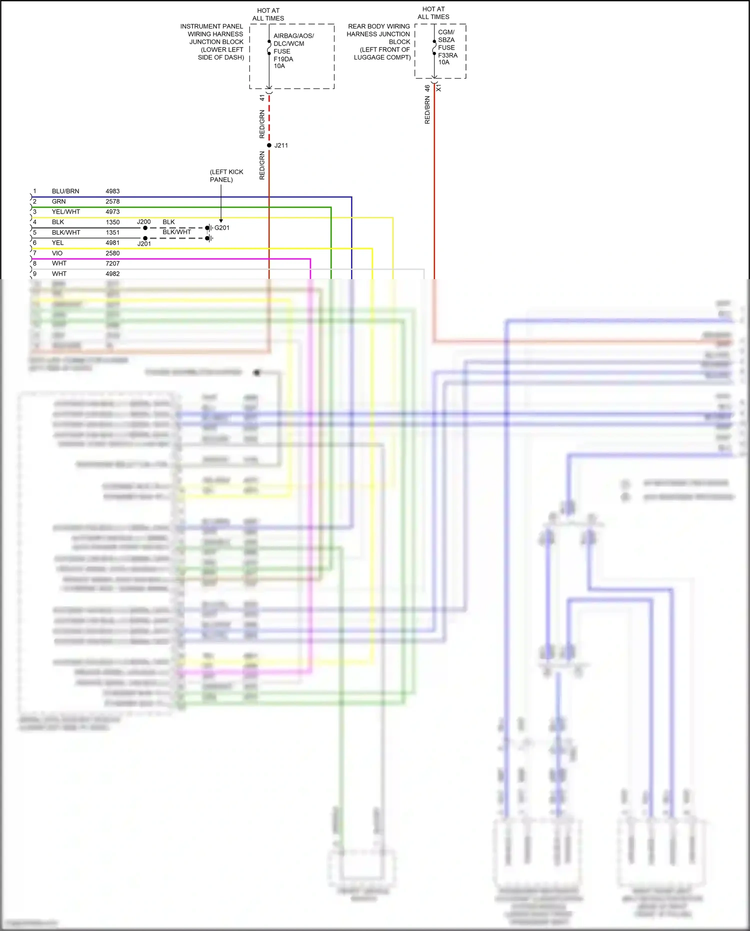 Cadillac CT5 I (2019-2024) power distribution system wiring diagram  (5 of 6)