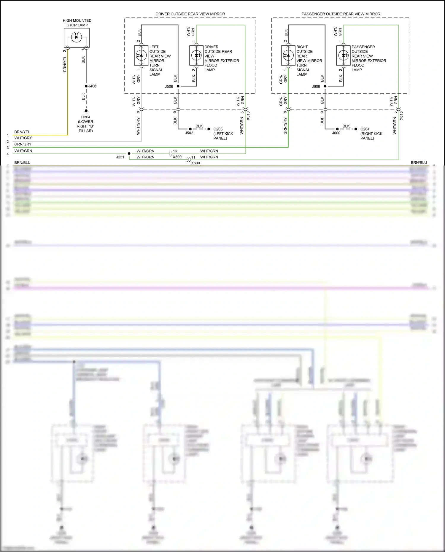 Cadillac CT5 I (2019-2024) right front headlamp wiring diagram  (1 of 3)