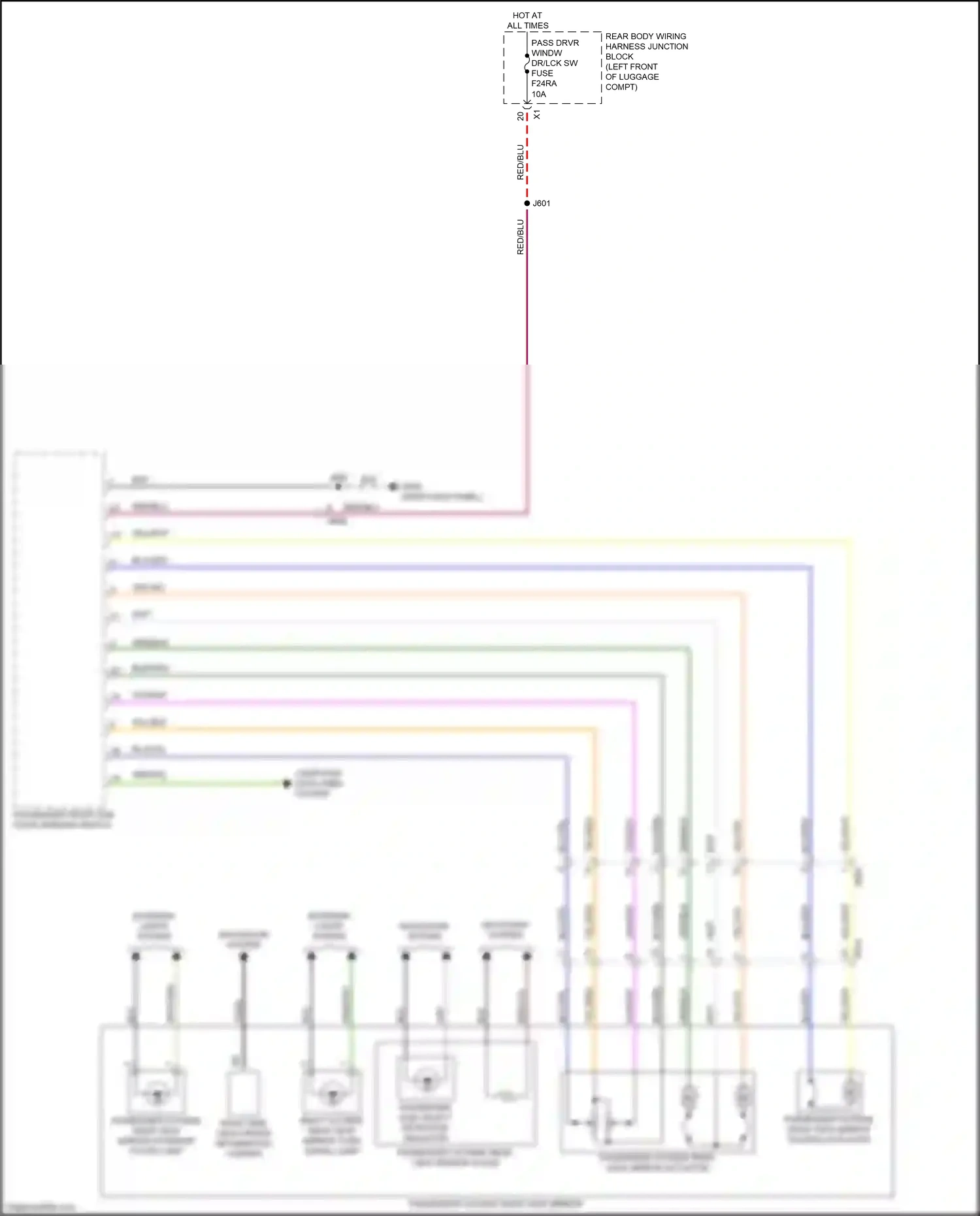 Cadillac CT5 I (2019-2024) right side view driver information camera wiring diagram  (3 of 3)