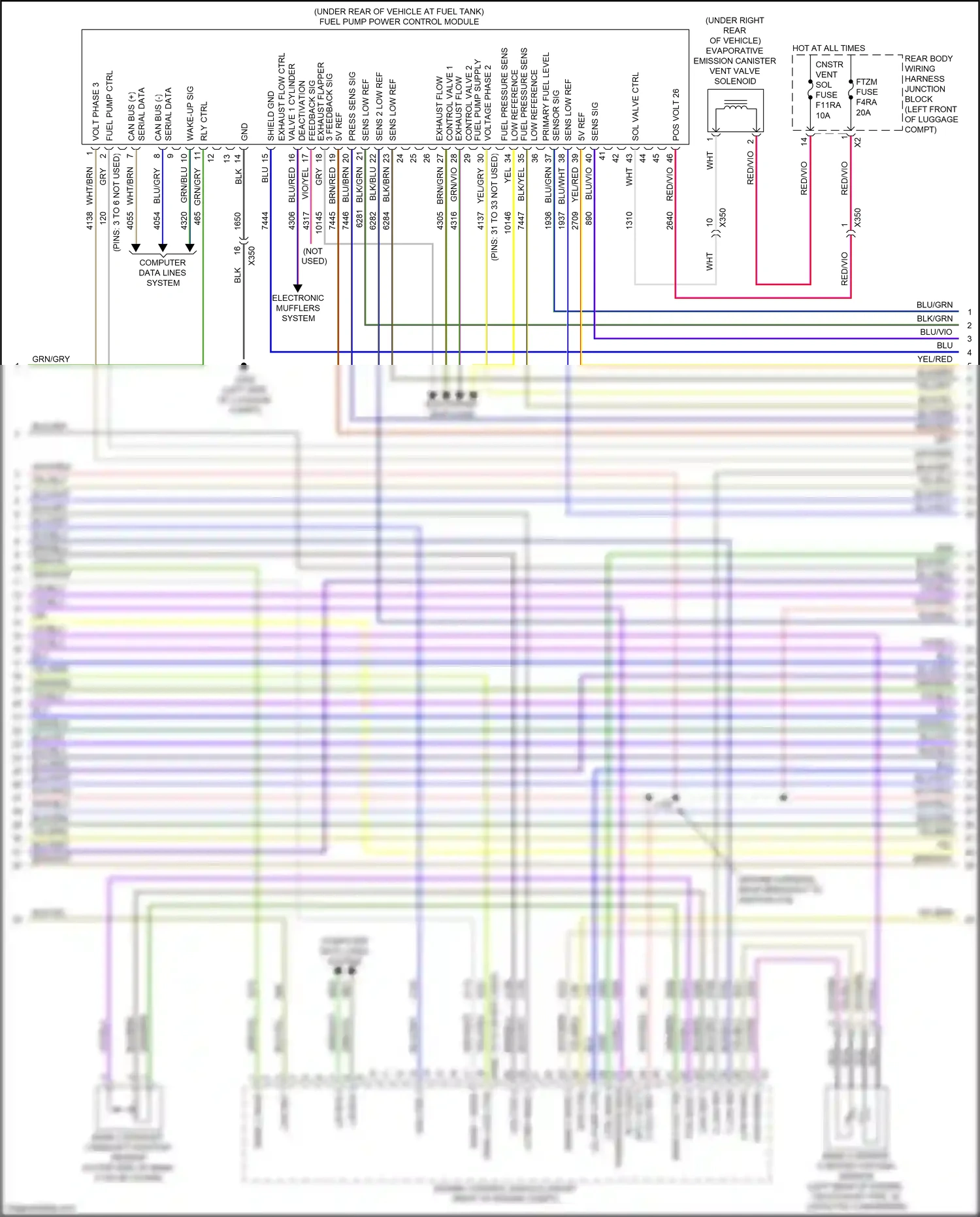 Cadillac CT5 I (2019-2024) sens low ref wiring diagram  (3 of 4)