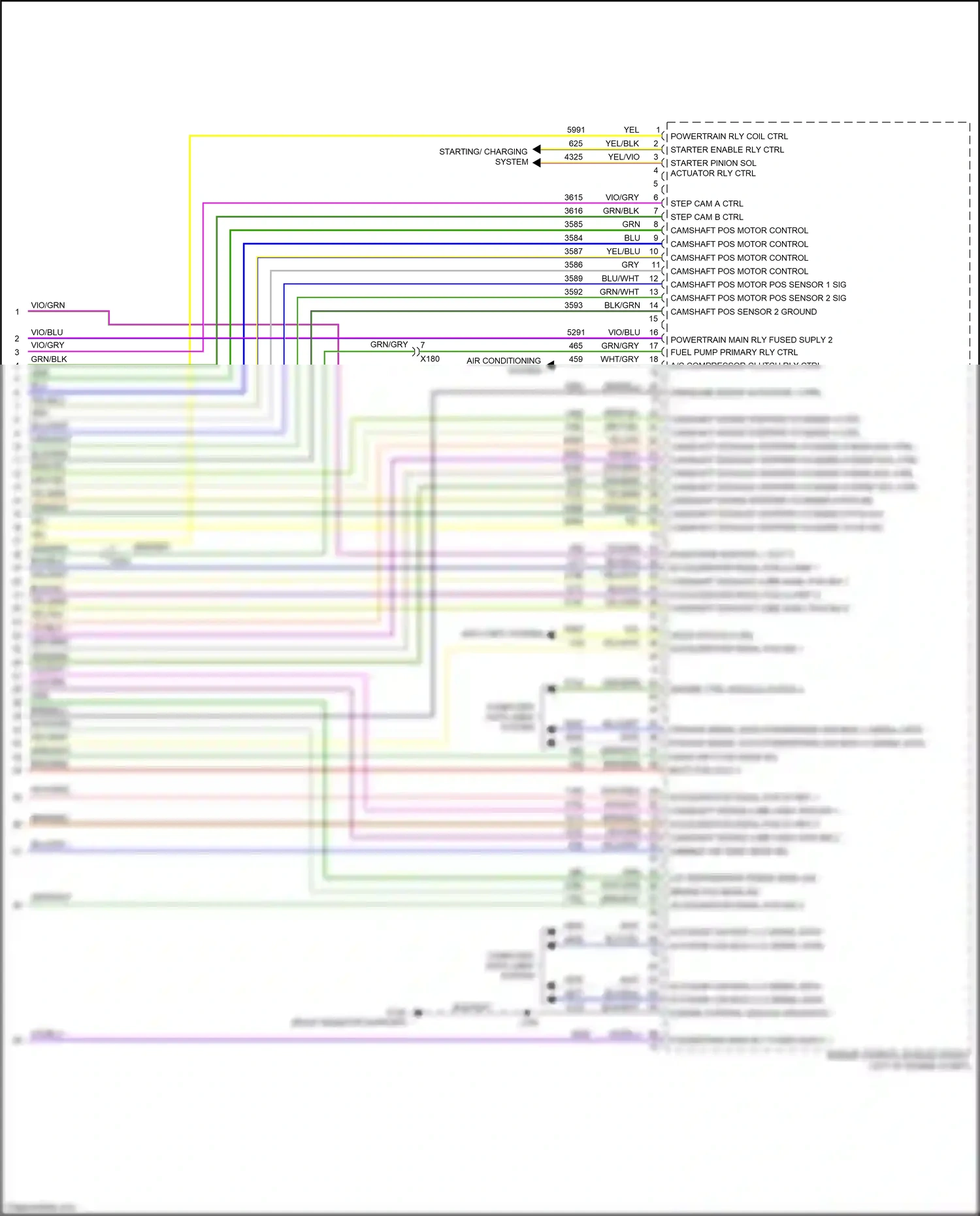 Cadillac CT5 I (2019-2024) starting/ charging system wiring diagram  (1 of 3)