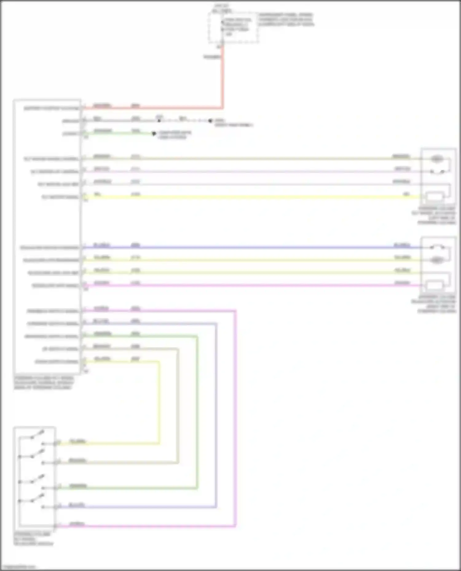 Wiring diagram tilt motor signal for Cadillac CT5 I (2019-2024) (1 of 1)