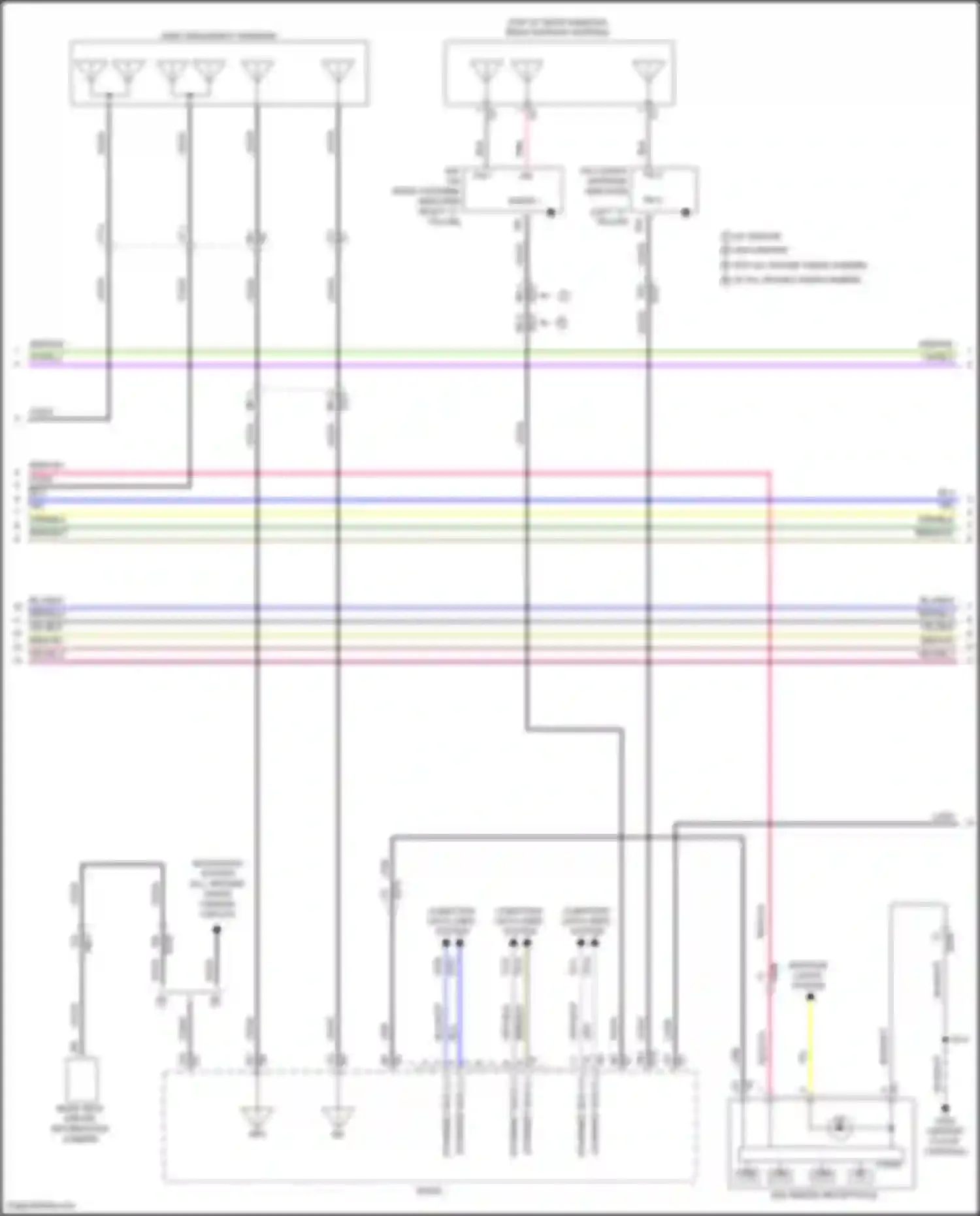 Wiring diagram left "c" pillar) for Cadillac CT5 I (2019-2024)
