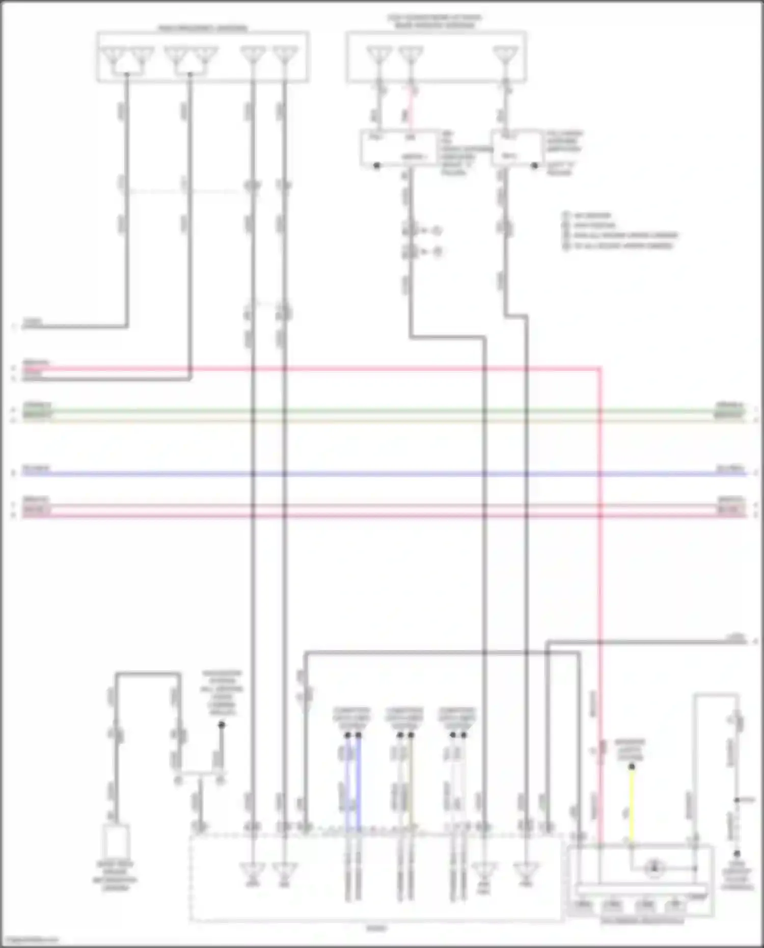 Wiring diagram left "c" pillar) for Cadillac CT5 I (2019-2024)