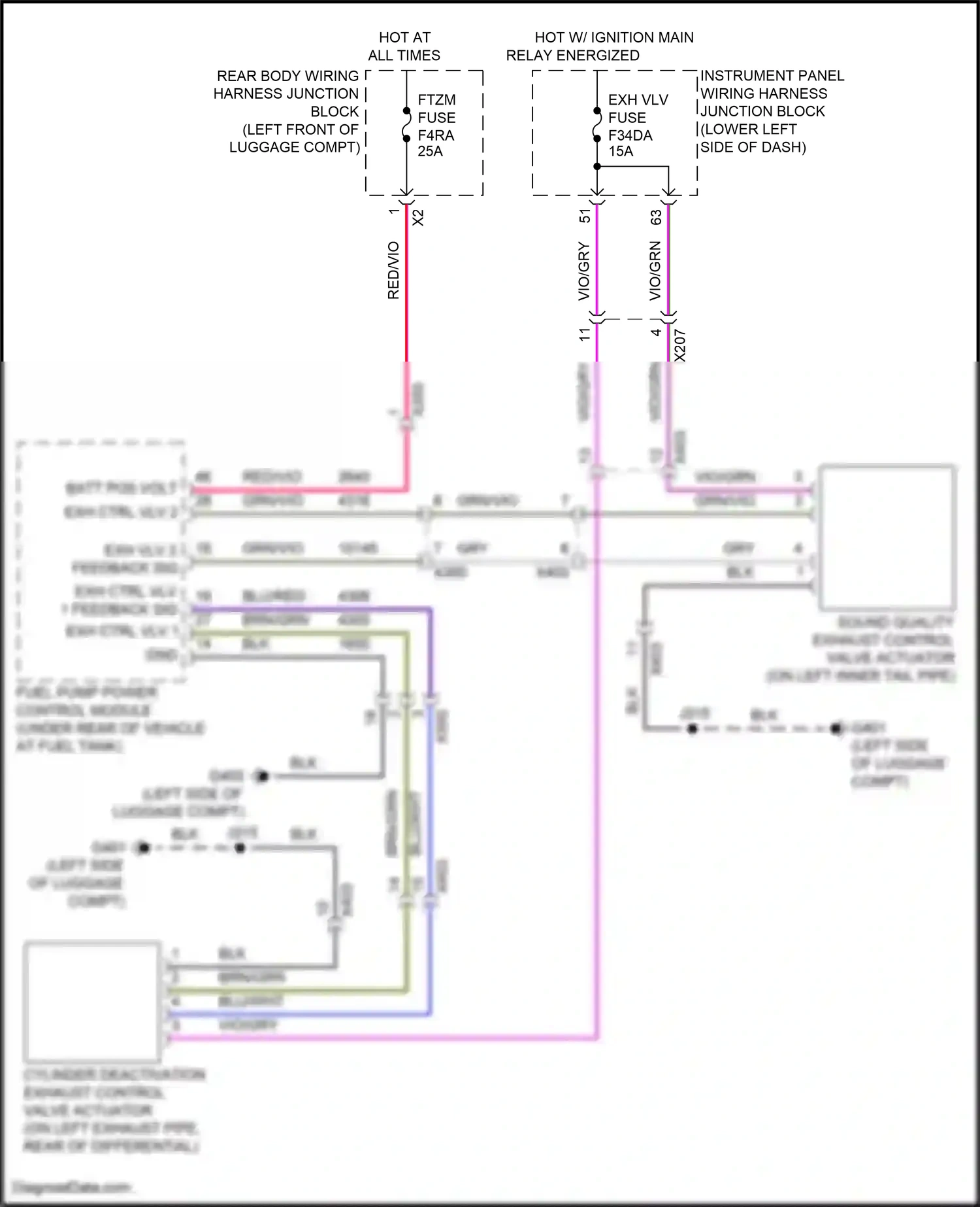 Cadillac CT5 I (2019-2024) vio/grn wiring diagram  (10 of 29)