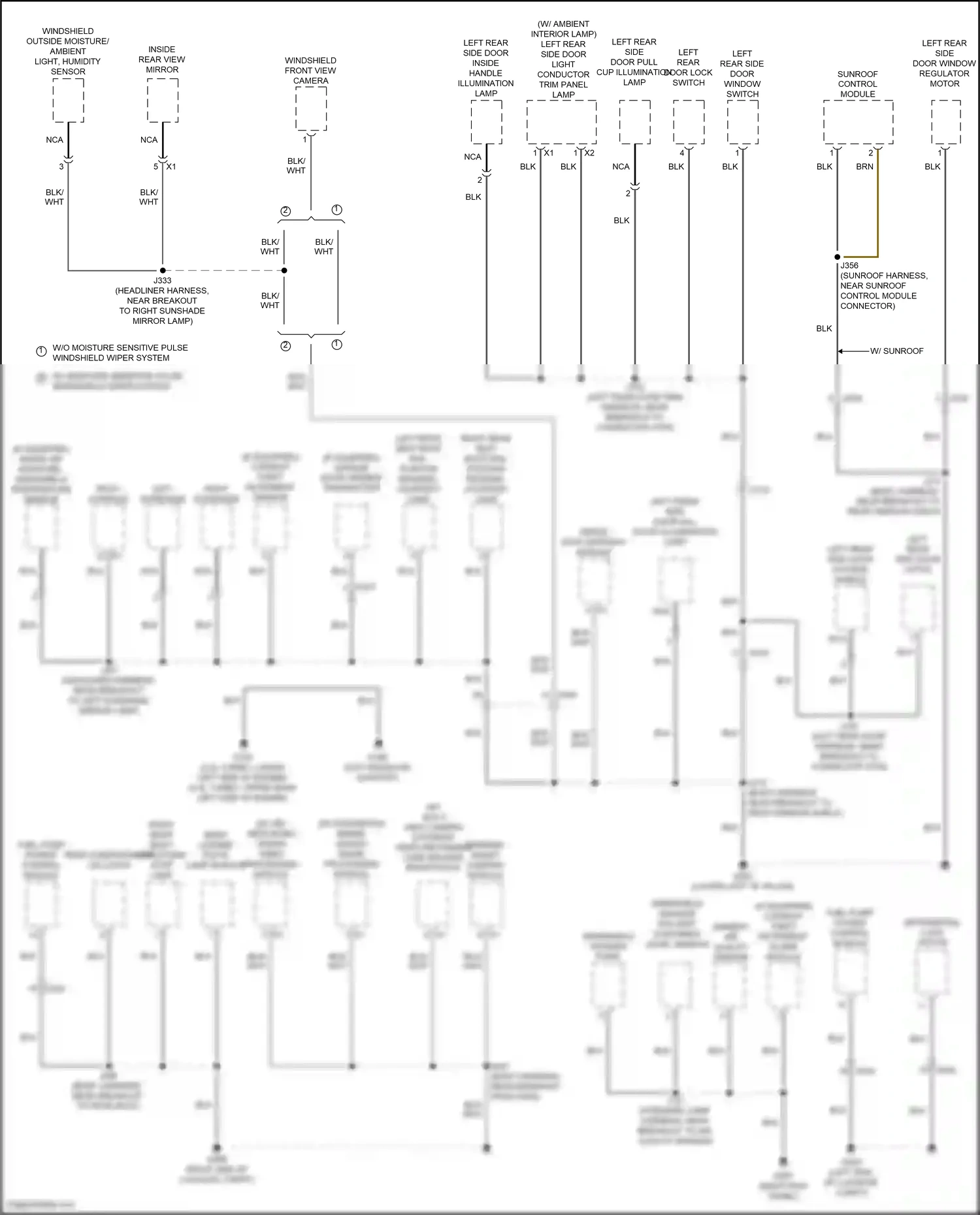 Cadillac CT5 I (2019-2024) windshield washer pump wiring diagram  (1 of 2)