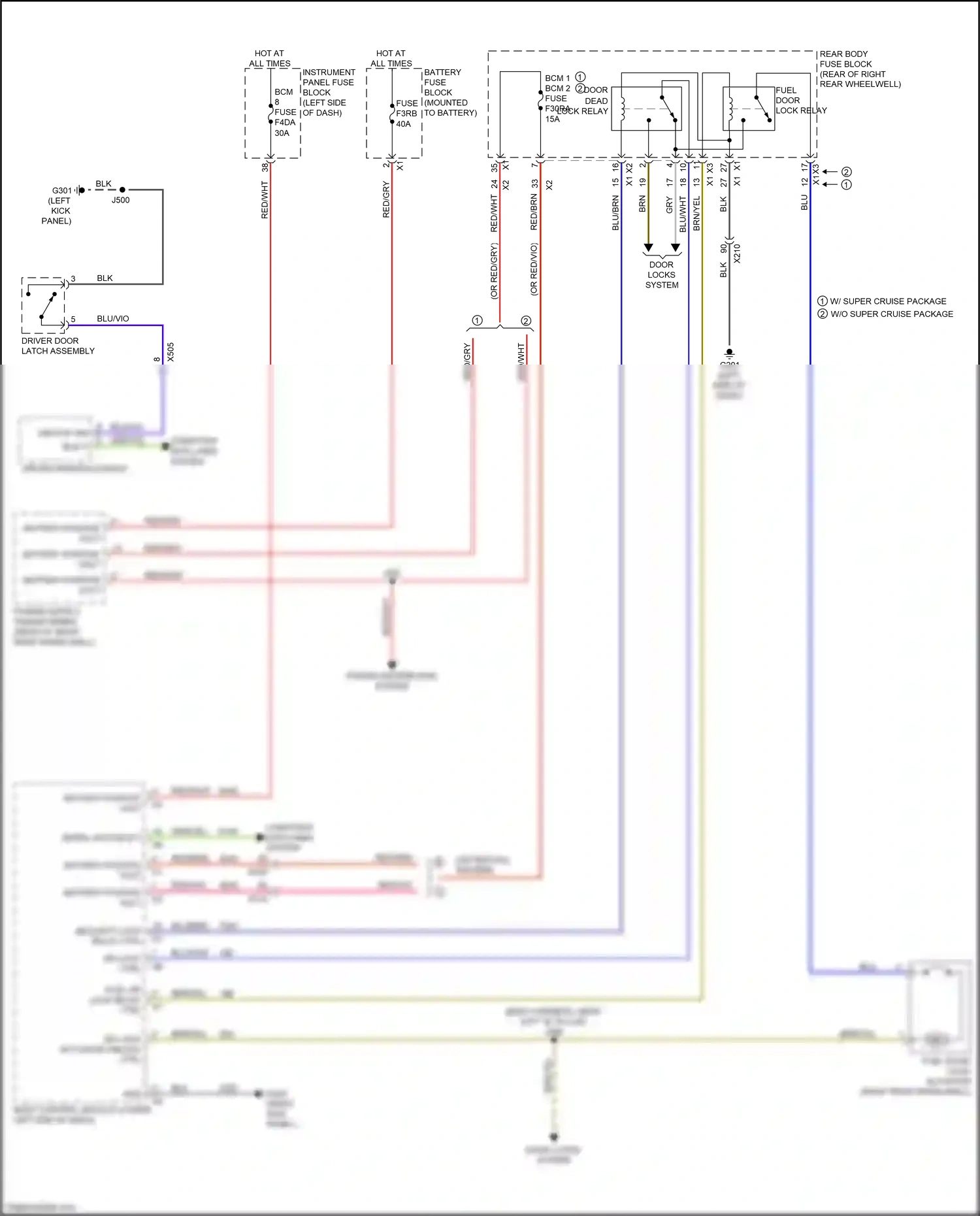 Cadillac CT6 I facelift (2018-2023) computer data lines system wiring diagram  (64 of 122)