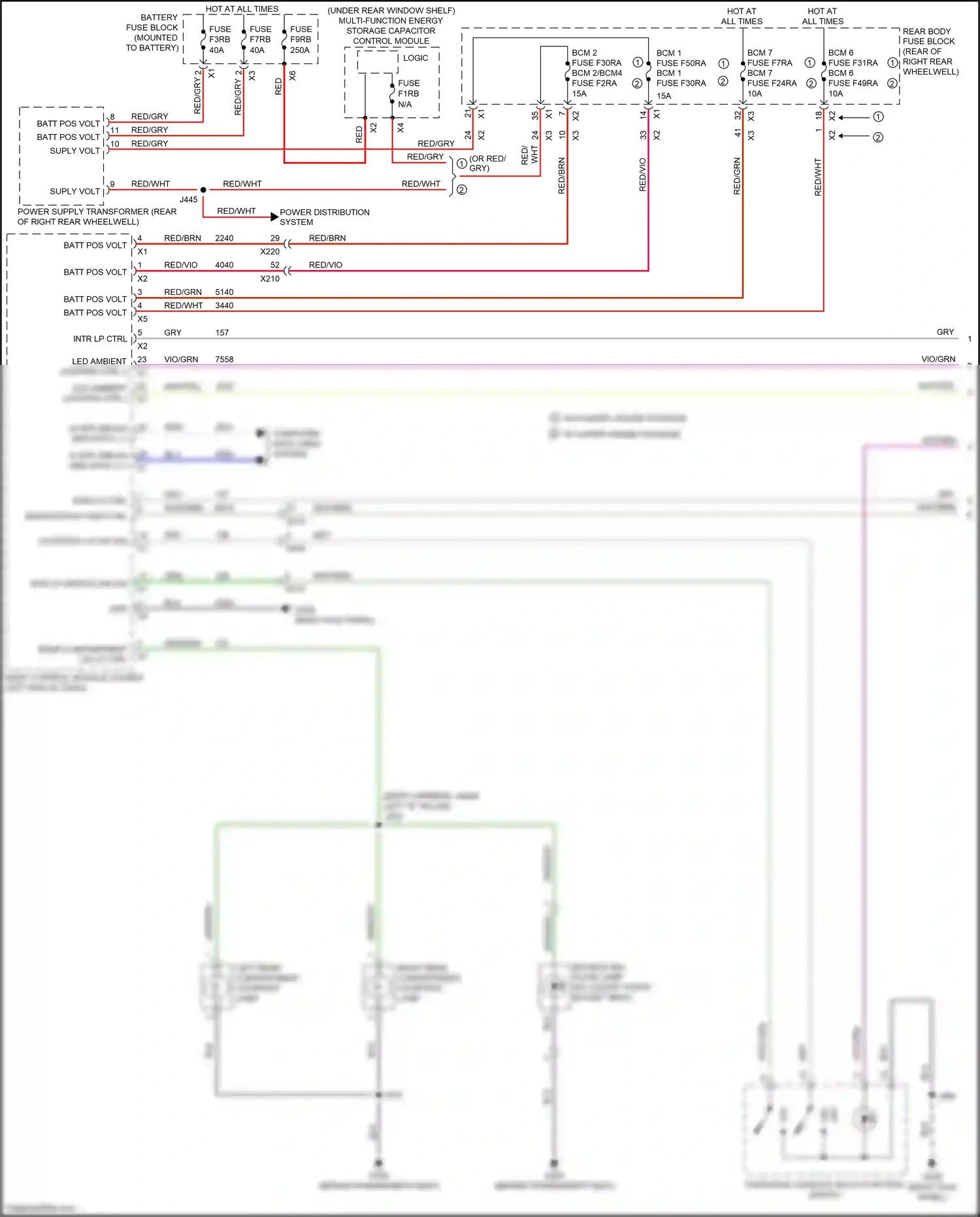 Cadillac CT6 I facelift (2018-2023) computer data lines system wiring diagram  (21 of 122)