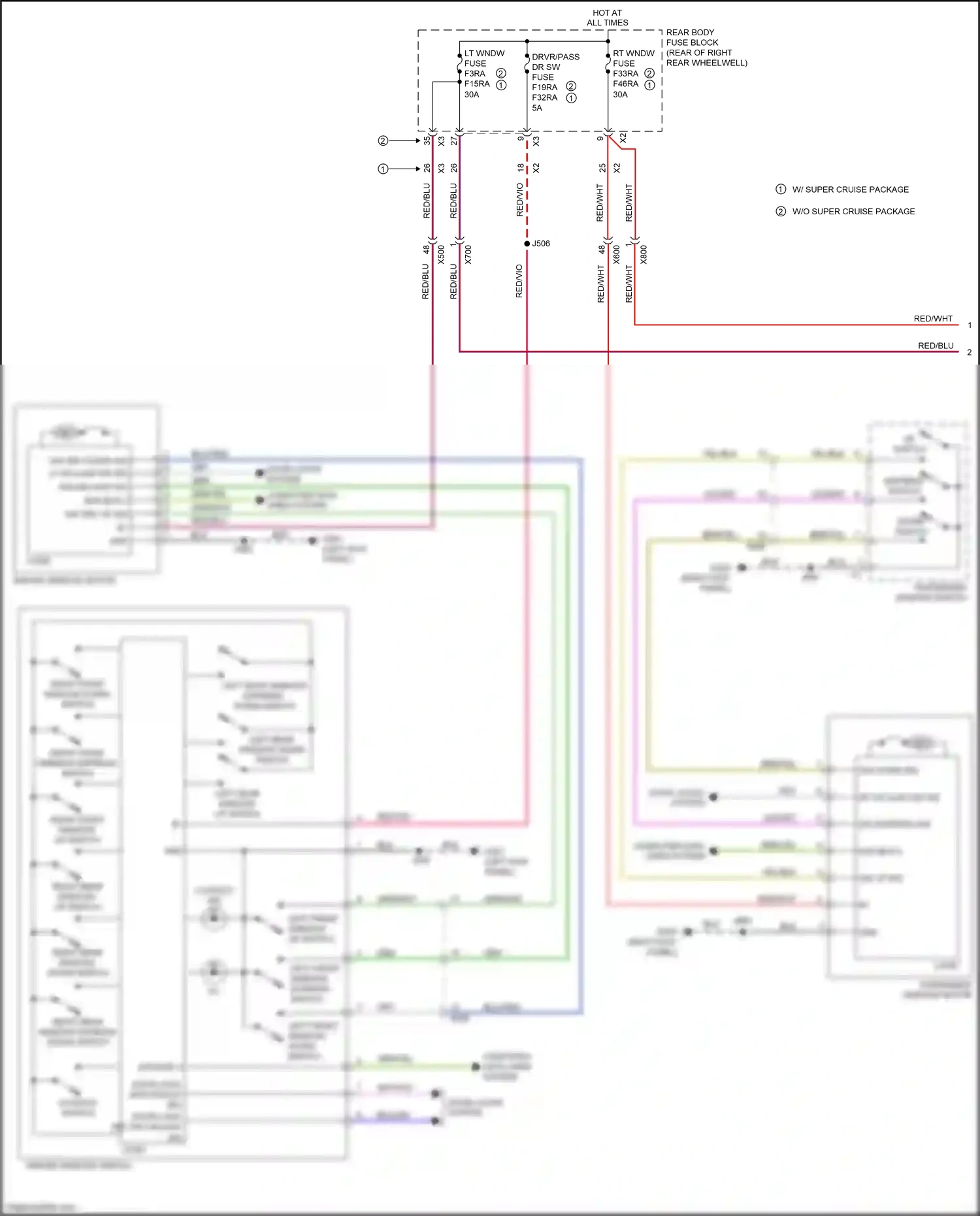 Cadillac CT6 I facelift (2018-2023) computer data lines system wiring diagram  (99 of 122)