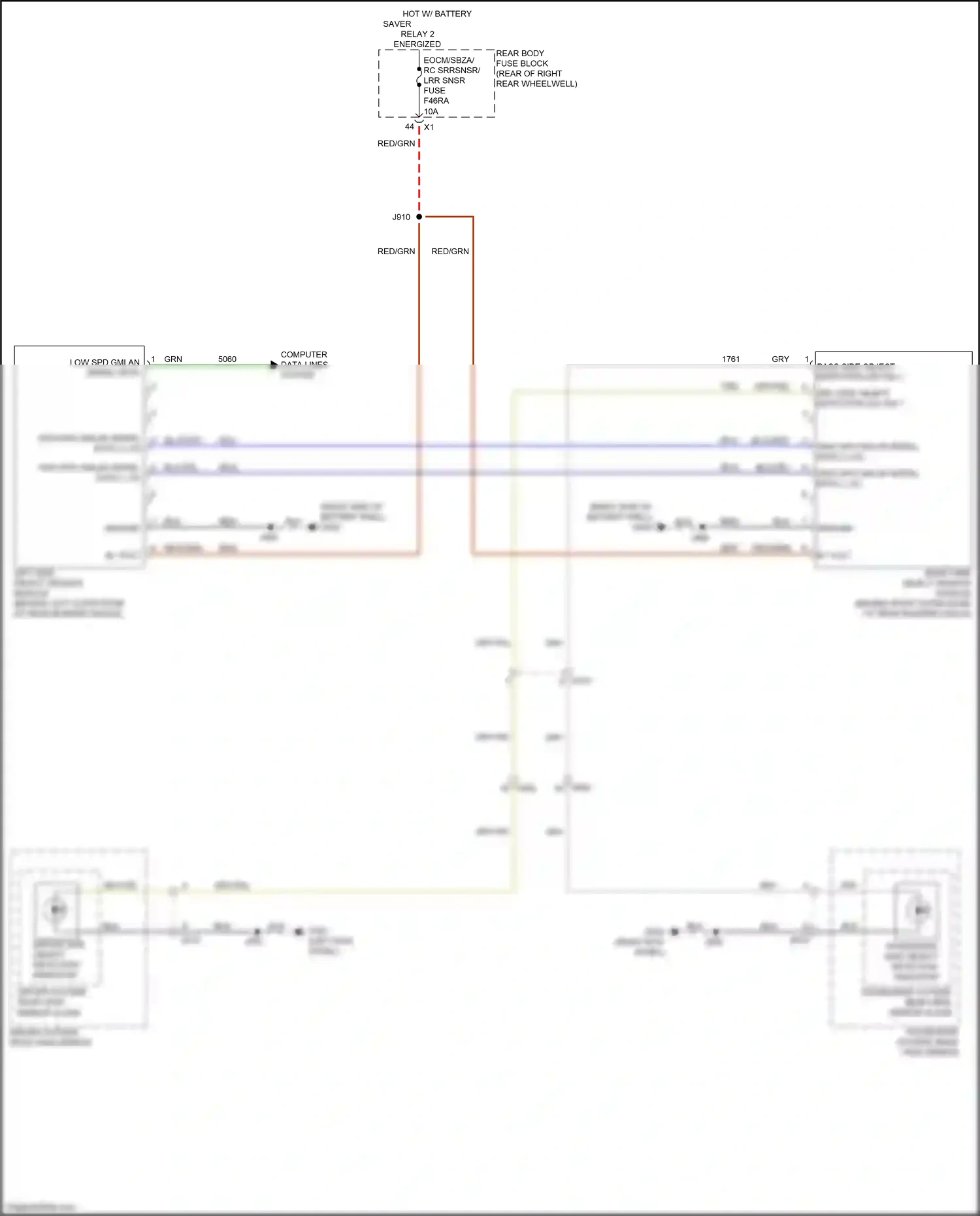 Cadillac CT6 I facelift (2018-2023) computer data lines system wiring diagram  (12 of 122)