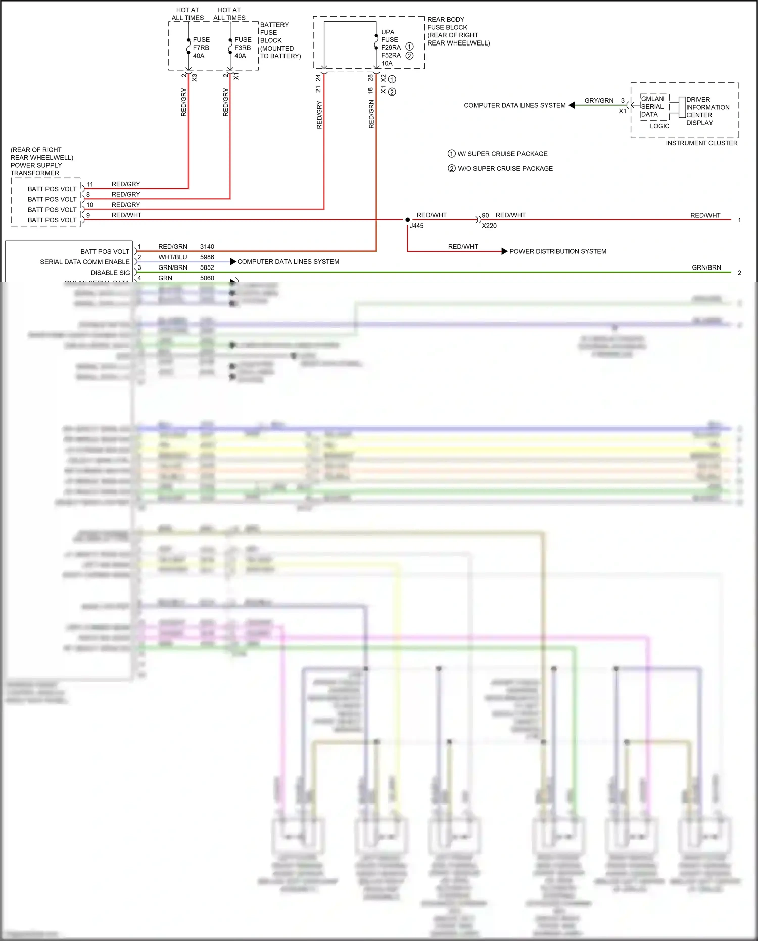 Cadillac CT6 I facelift (2018-2023) computer data lines system wiring diagram  (9 of 122)