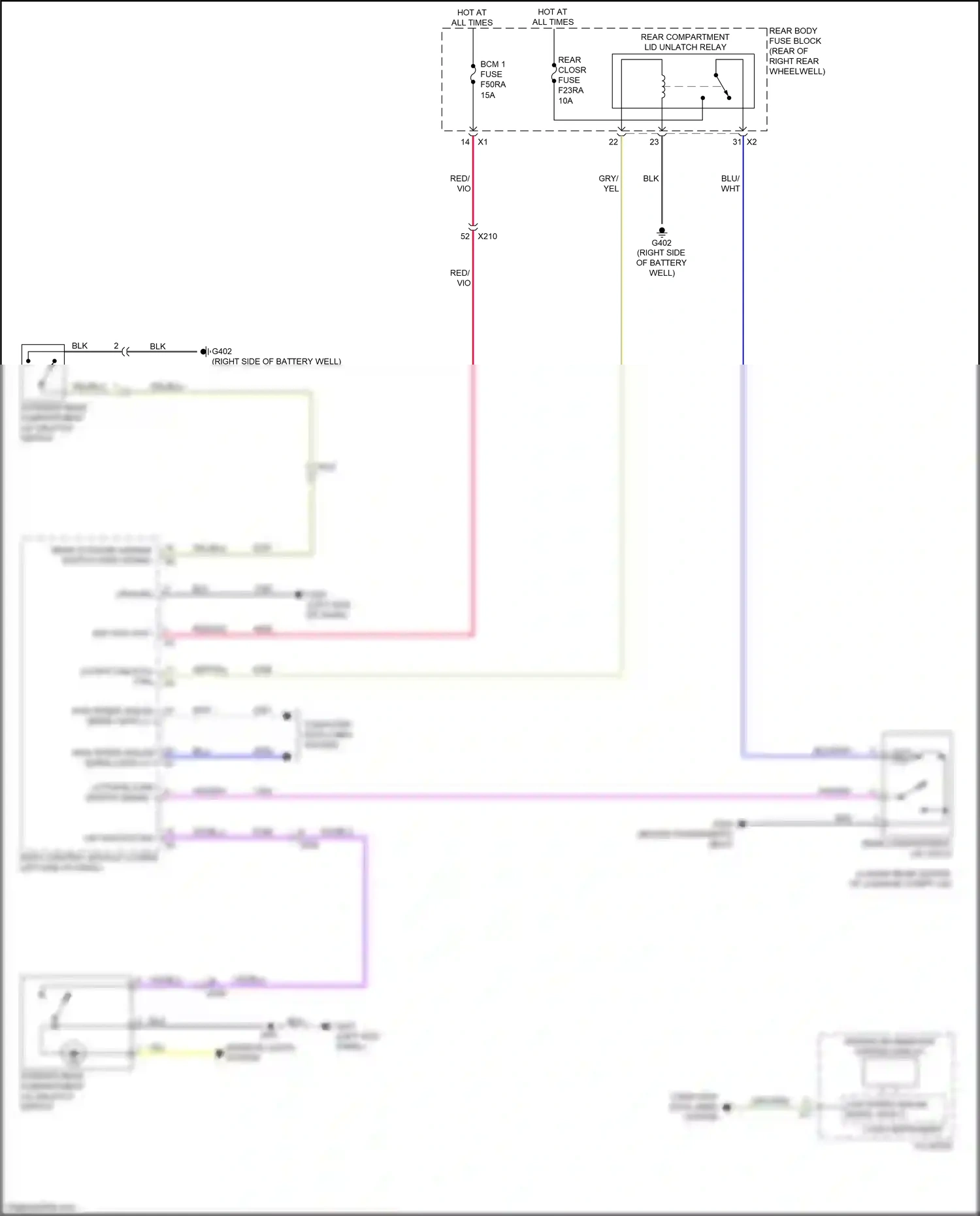 Cadillac CT6 I facelift (2018-2023) computer data lines system wiring diagram  (70 of 122)