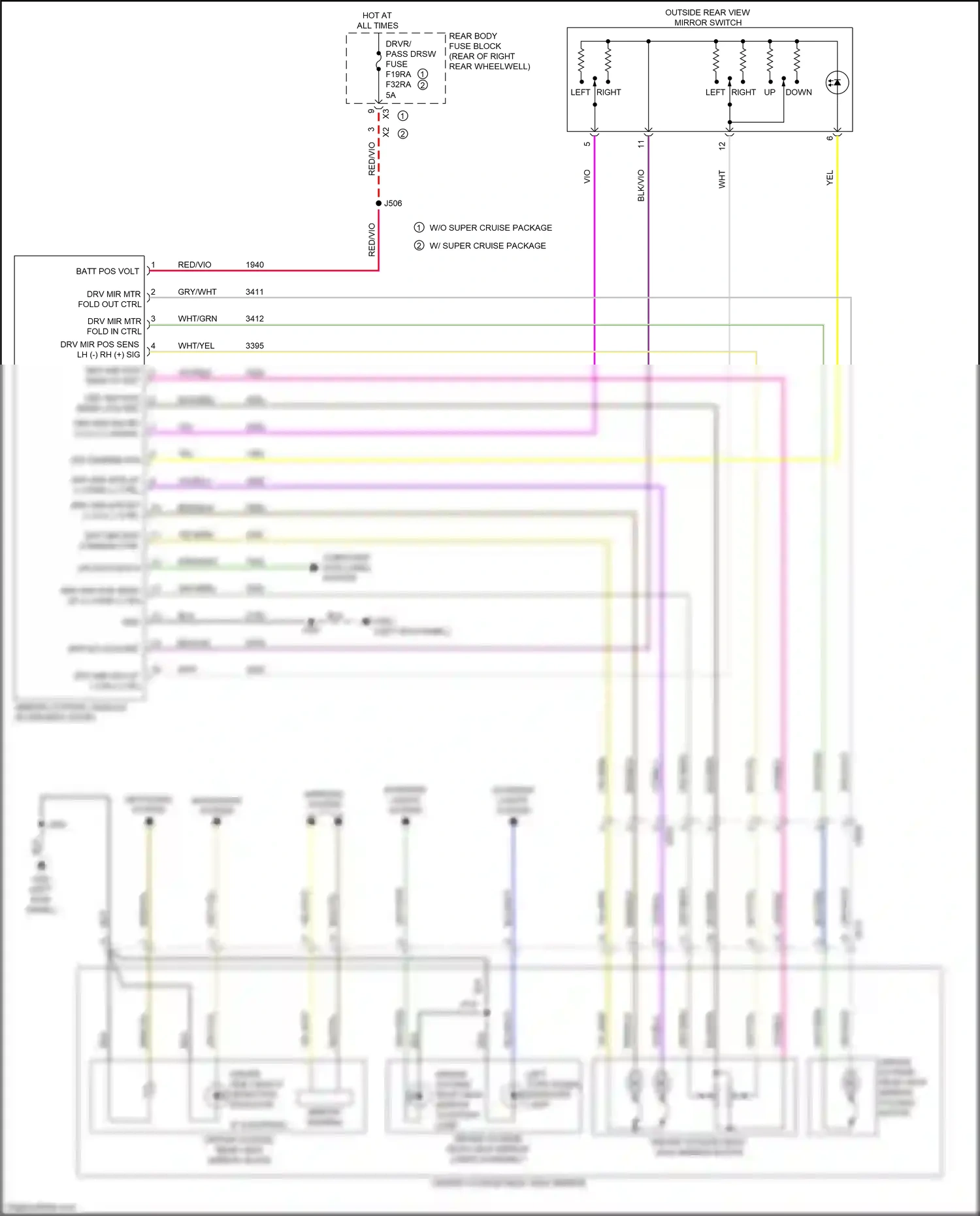 Cadillac CT6 I facelift (2018-2023) computer data lines system wiring diagram  (45 of 122)