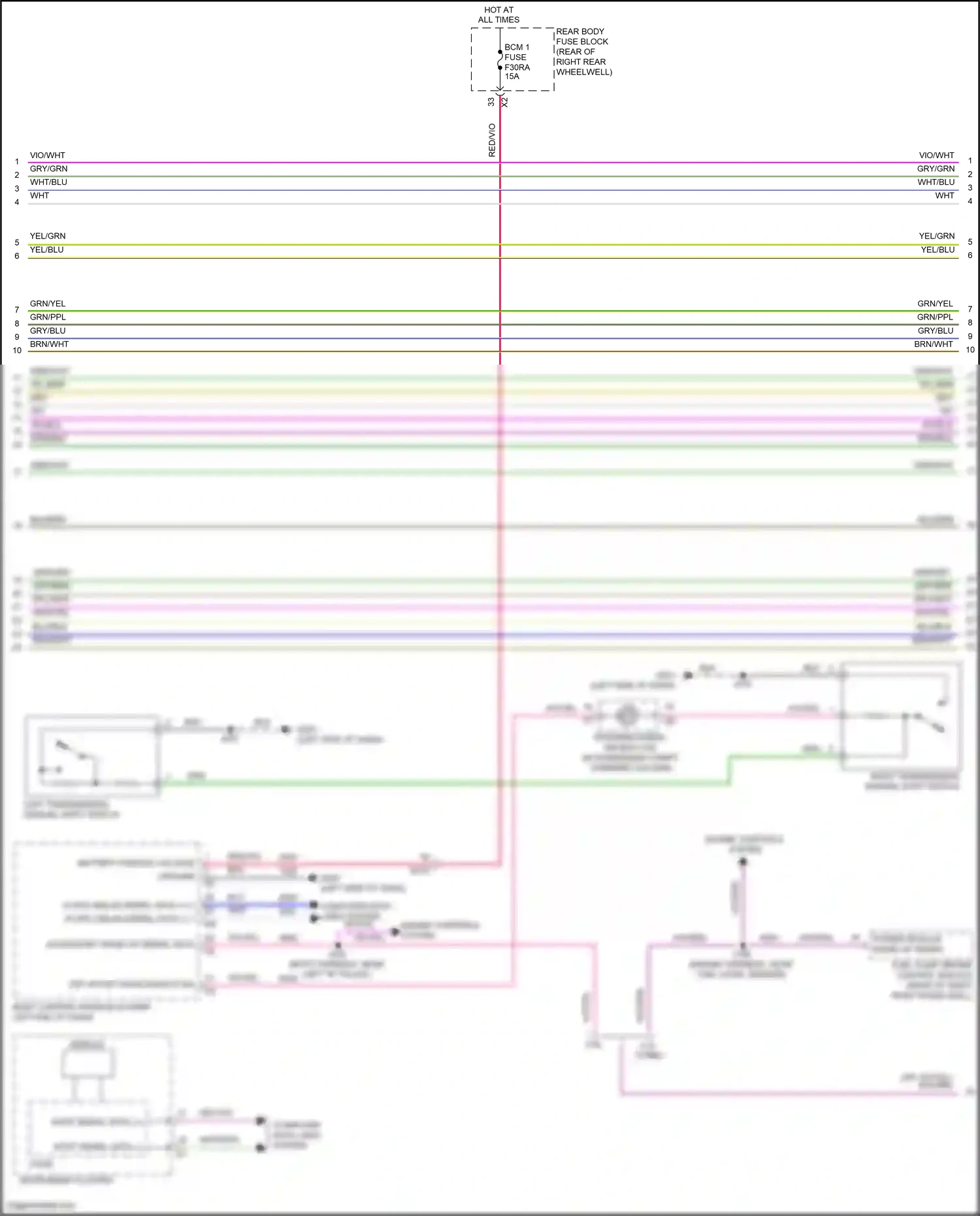 Cadillac CT6 I facelift (2018-2023) computer data lines system wiring diagram  (62 of 122)