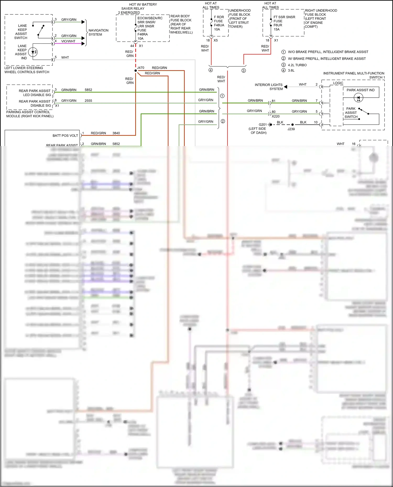 Cadillac CT6 I facelift (2018-2023) computer data lines system wiring diagram  (91 of 122)