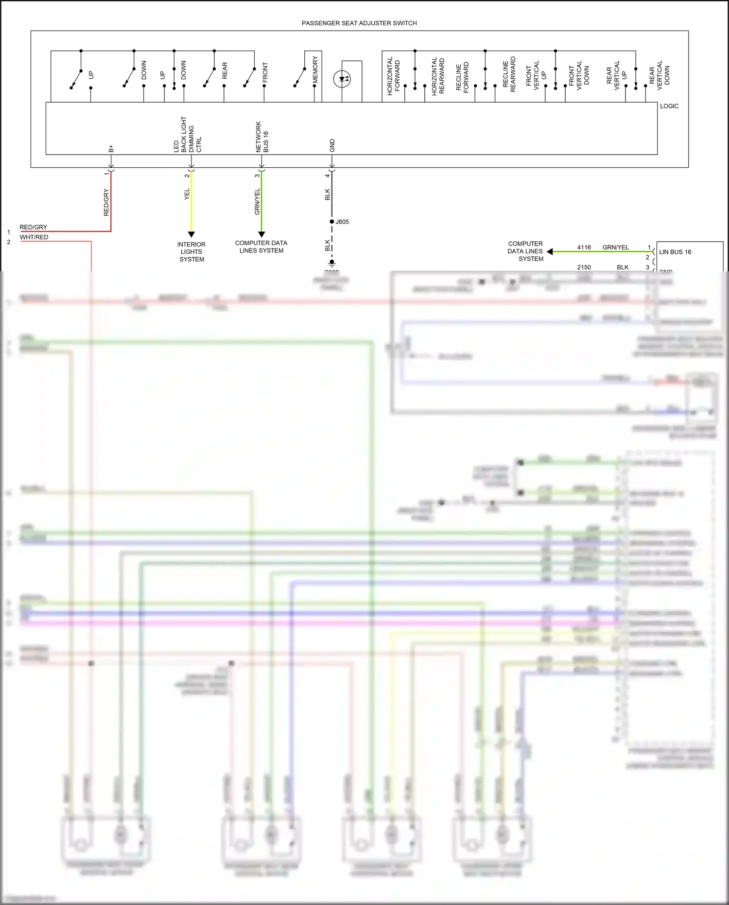 Cadillac CT6 I facelift (2018-2023) computer data lines system wiring diagram  (41 of 122)
