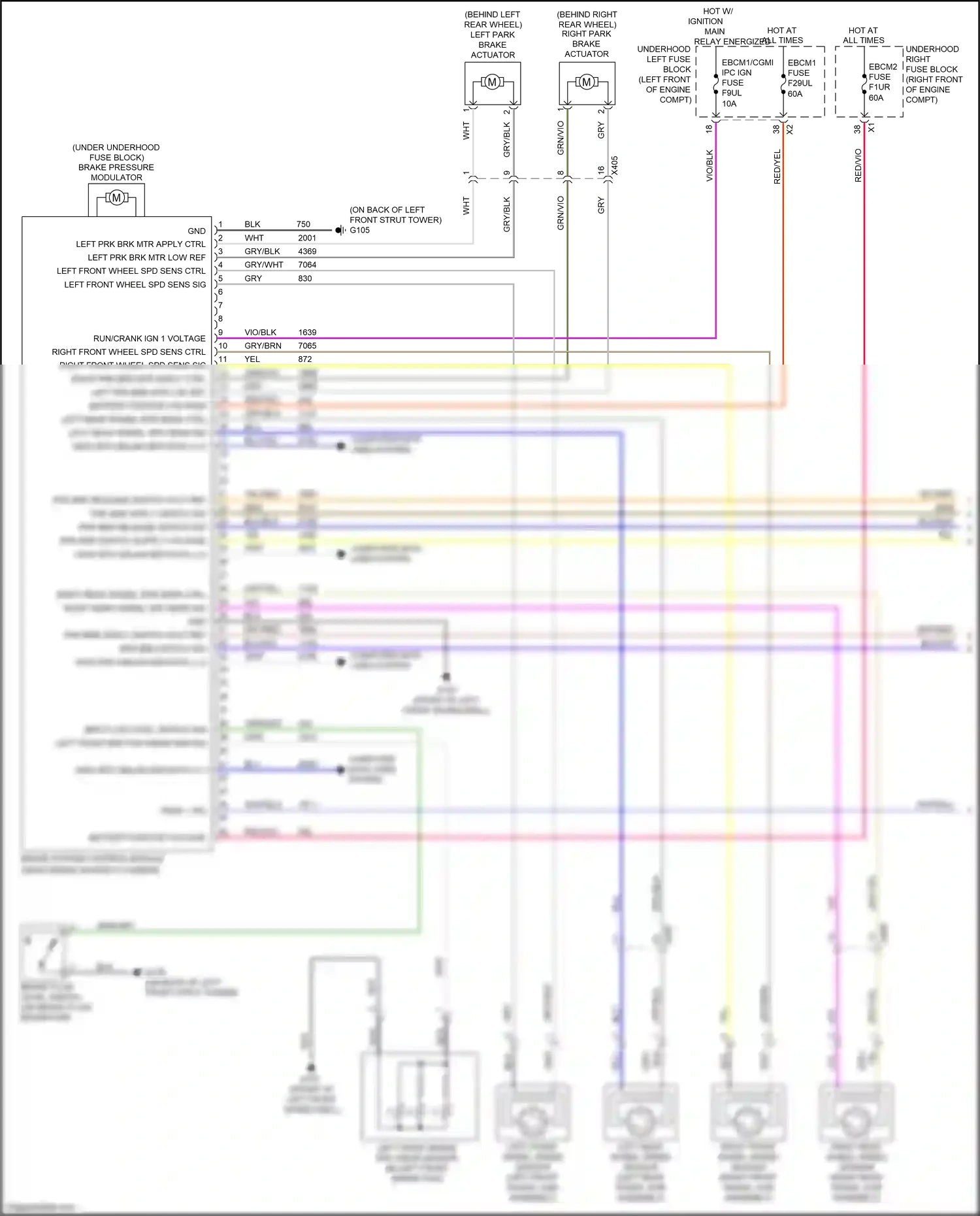 Cadillac CT6 I facelift (2018-2023) computer data lines system wiring diagram  (113 of 122)
