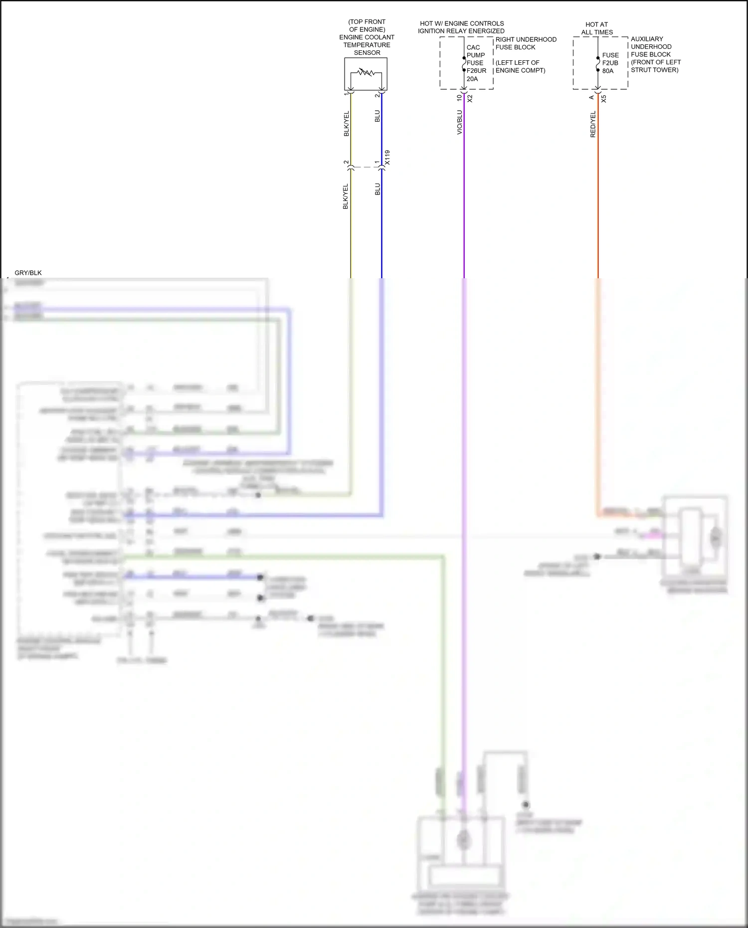 Cadillac CT6 I facelift (2018-2023) computer data lines system wiring diagram  (83 of 122)