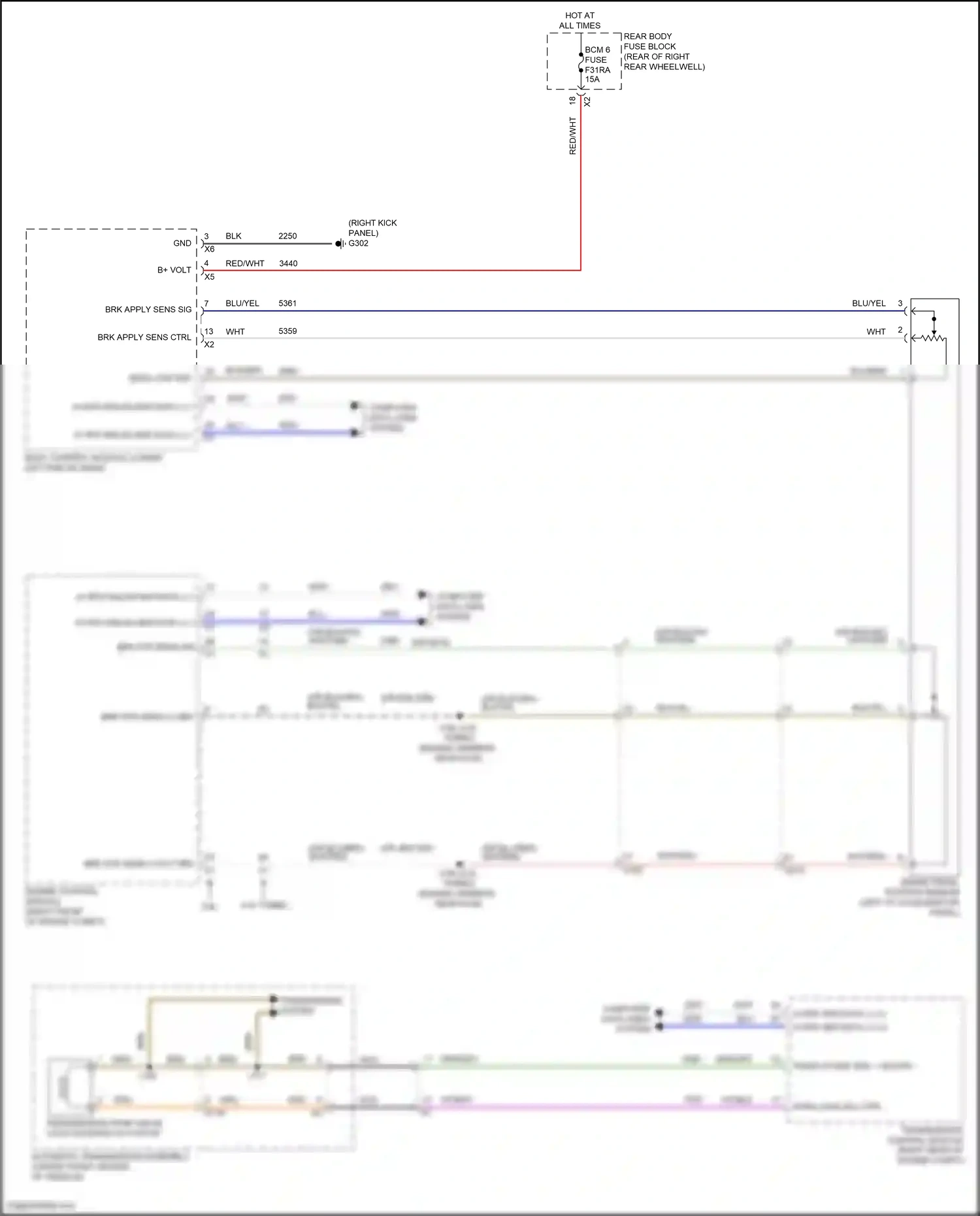 Cadillac CT6 I facelift (2018-2023) computer data lines system wiring diagram  (107 of 122)