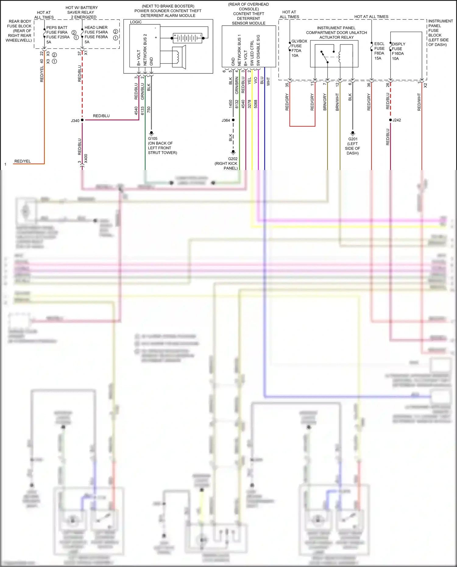 Cadillac CT6 I facelift (2018-2023) computer data lines system wiring diagram  (66 of 122)
