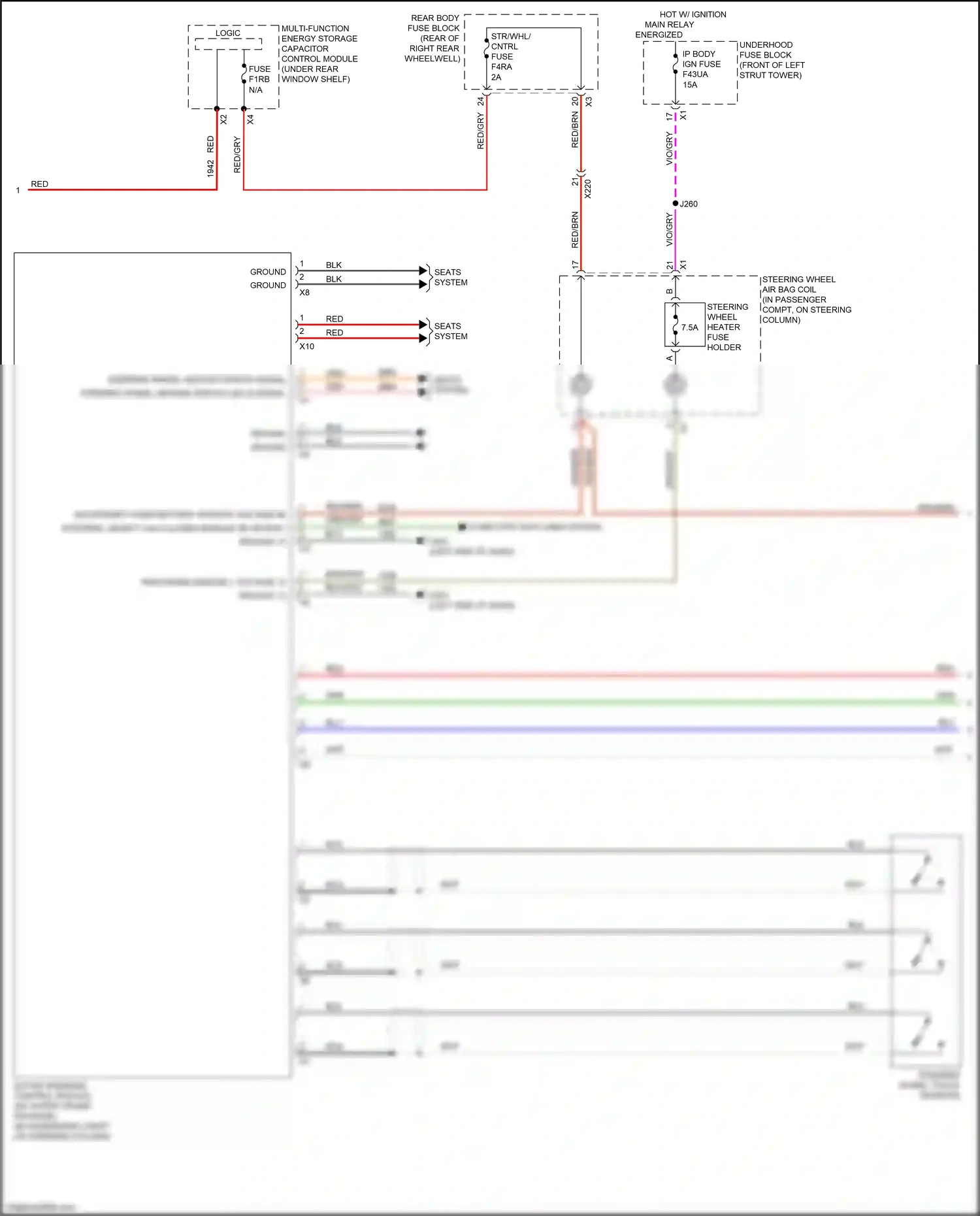 Cadillac CT6 I facelift (2018-2023) computer data lines system wiring diagram  (75 of 122)