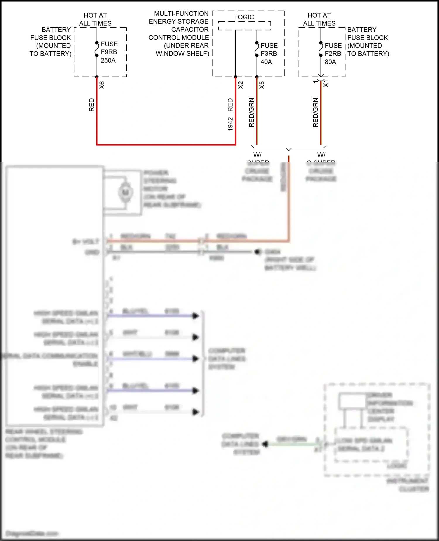 Cadillac CT6 I facelift (2018-2023) computer data lines system wiring diagram  (49 of 122)
