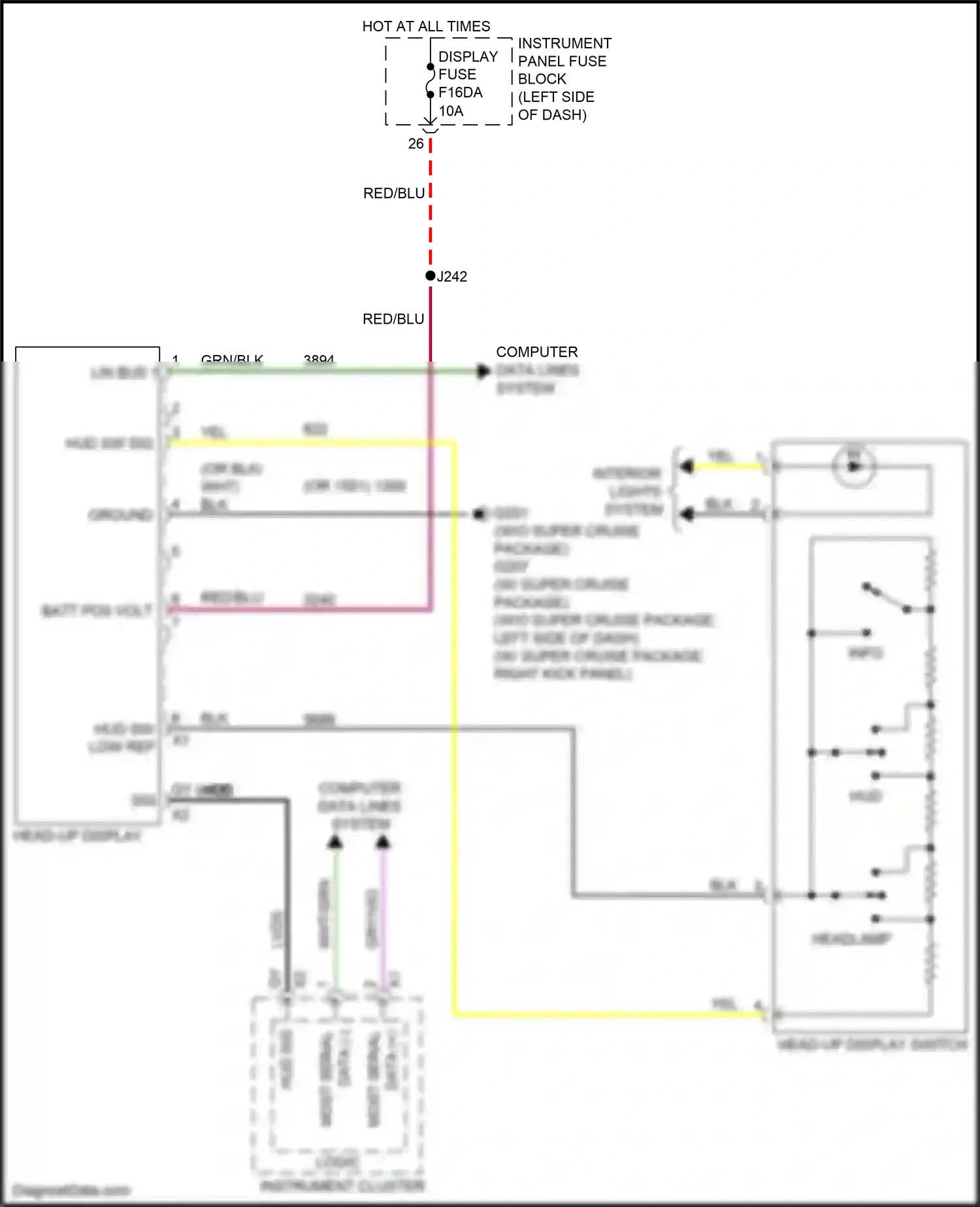 Cadillac CT6 I facelift (2018-2023) computer data lines system wiring diagram  (86 of 122)
